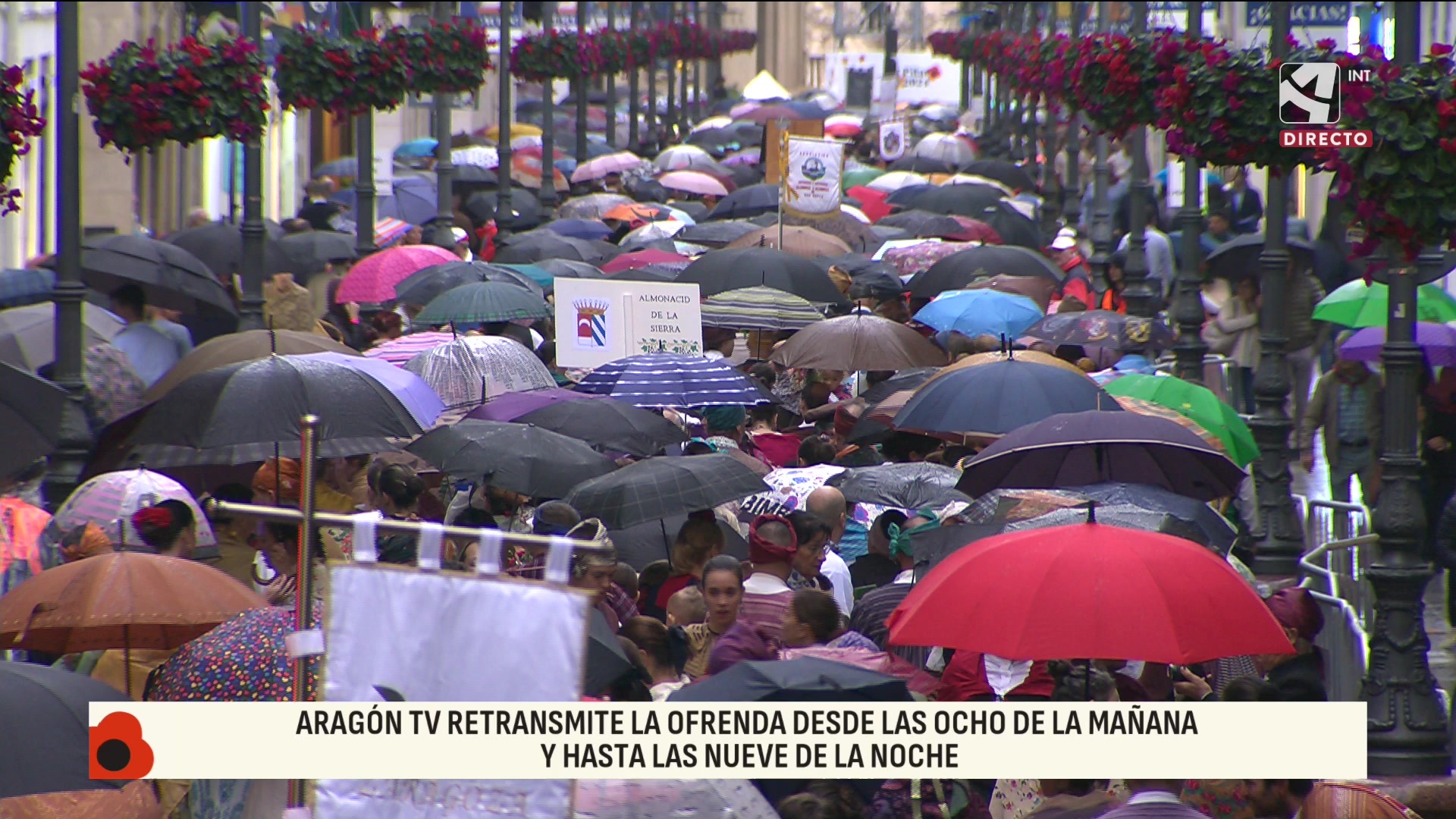 Ofrenda de flores. 8:50-9:35 - 12/10/2024 08:37