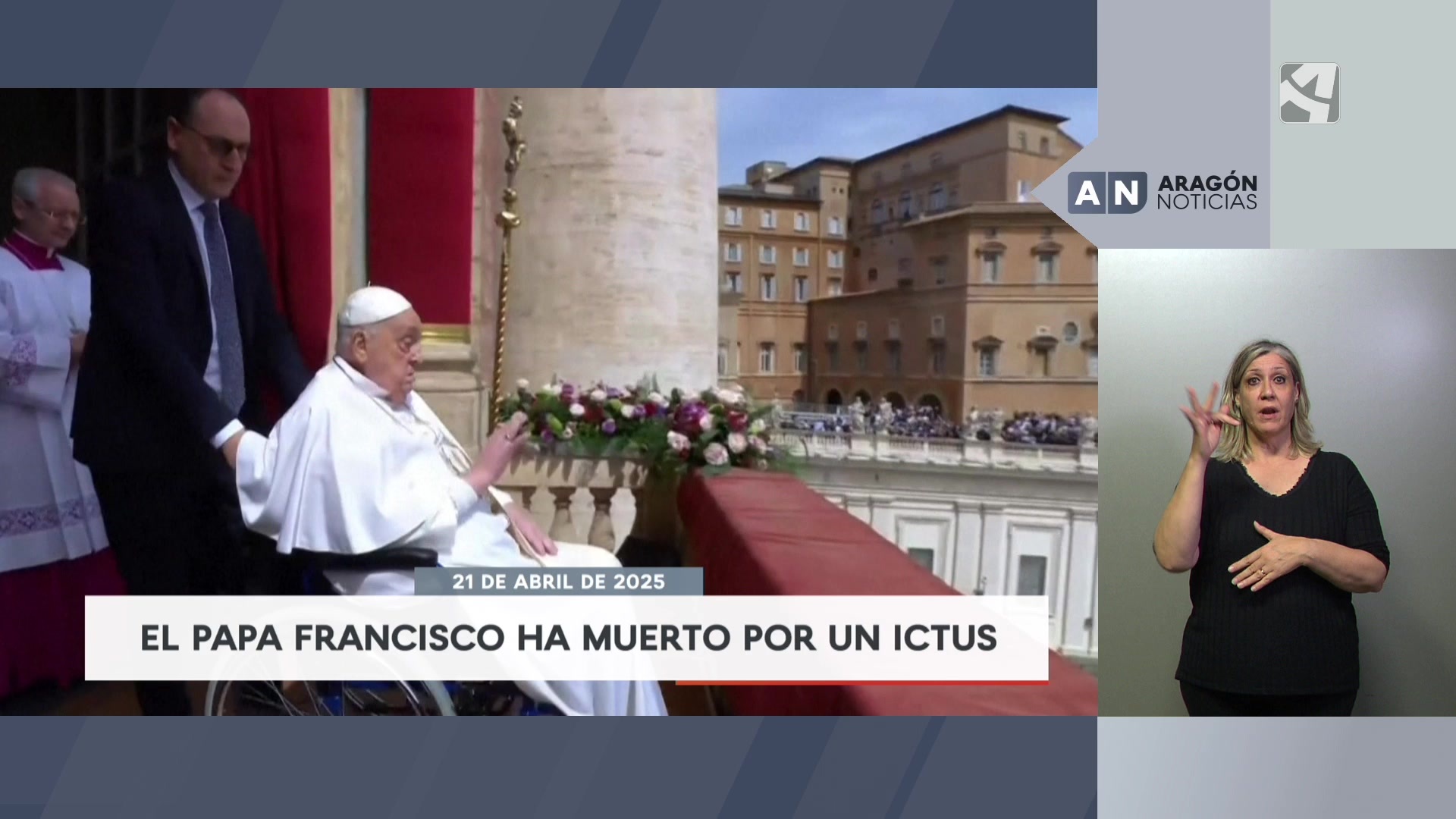 Aragón Noticias 2. Redifusión adaptada - 22/04/2025 06:13