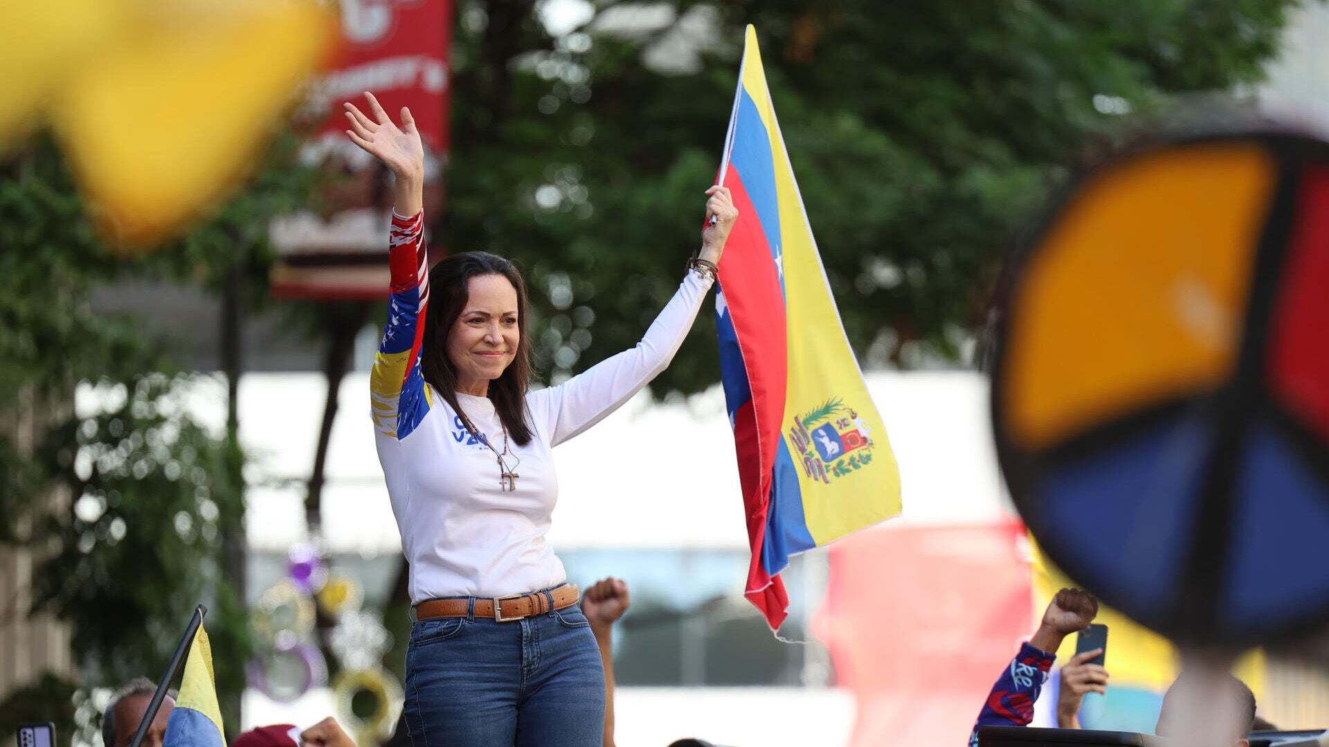 Enero 2025 (10-01-25) María Corina Machado, liberada tras ser detenida por el chavismo en Caracas