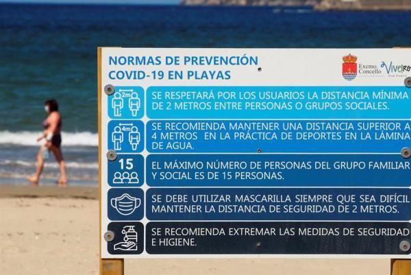 Julio 2020 (23-07-20) Burela, el último municipio de A Mariña (Lugo) en levantar el confinamiento por coronavirus, recupera la movilidad