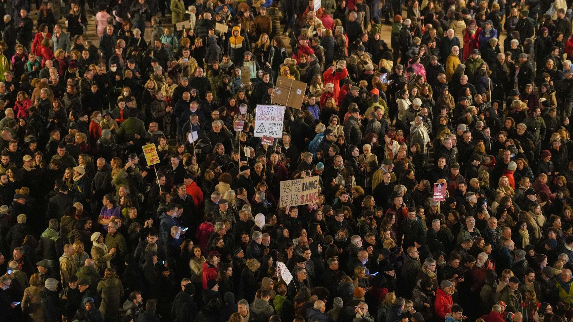 Febrero 2025 (01-02-25) Cuarta manifestación en Valencia para exigir la dimisión de Mazón por su gestión de la DANA