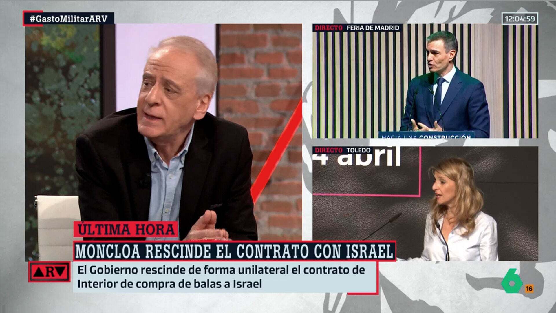 Abril 2025 (24-04-25) Ignacio Cembrero, tajante sobre el contrato de Israel: 