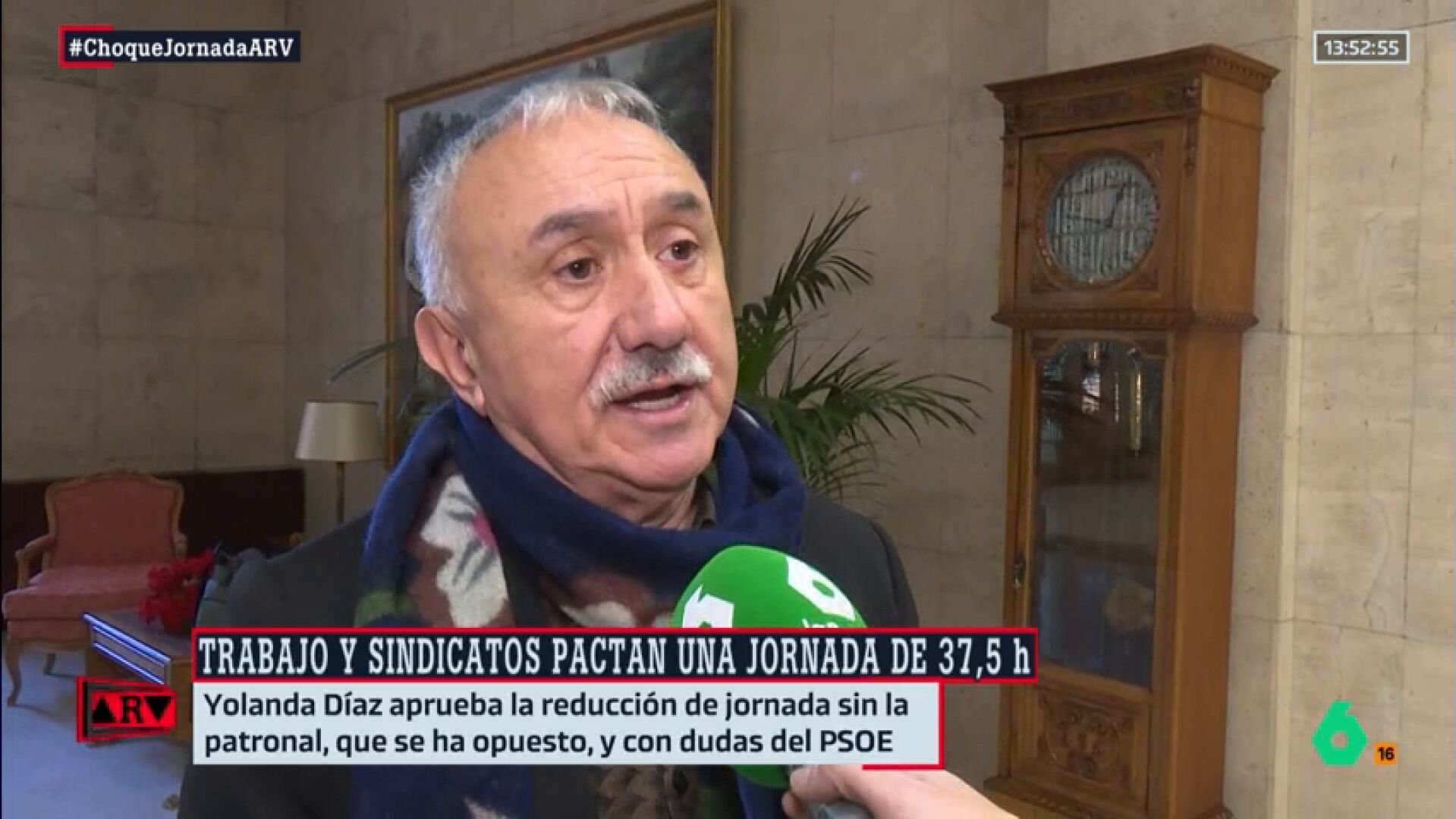 Diciembre 2024 (20-12-24) Pepe Álvarez (UGT) prevé una mejora de la economía con la reducción de jornada: 