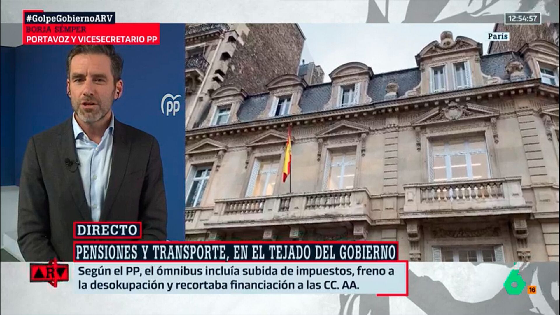 Enero 2025 (23-01-25) Sémper intenta justificar el 'no' del PP a las subida de las pensiones: 