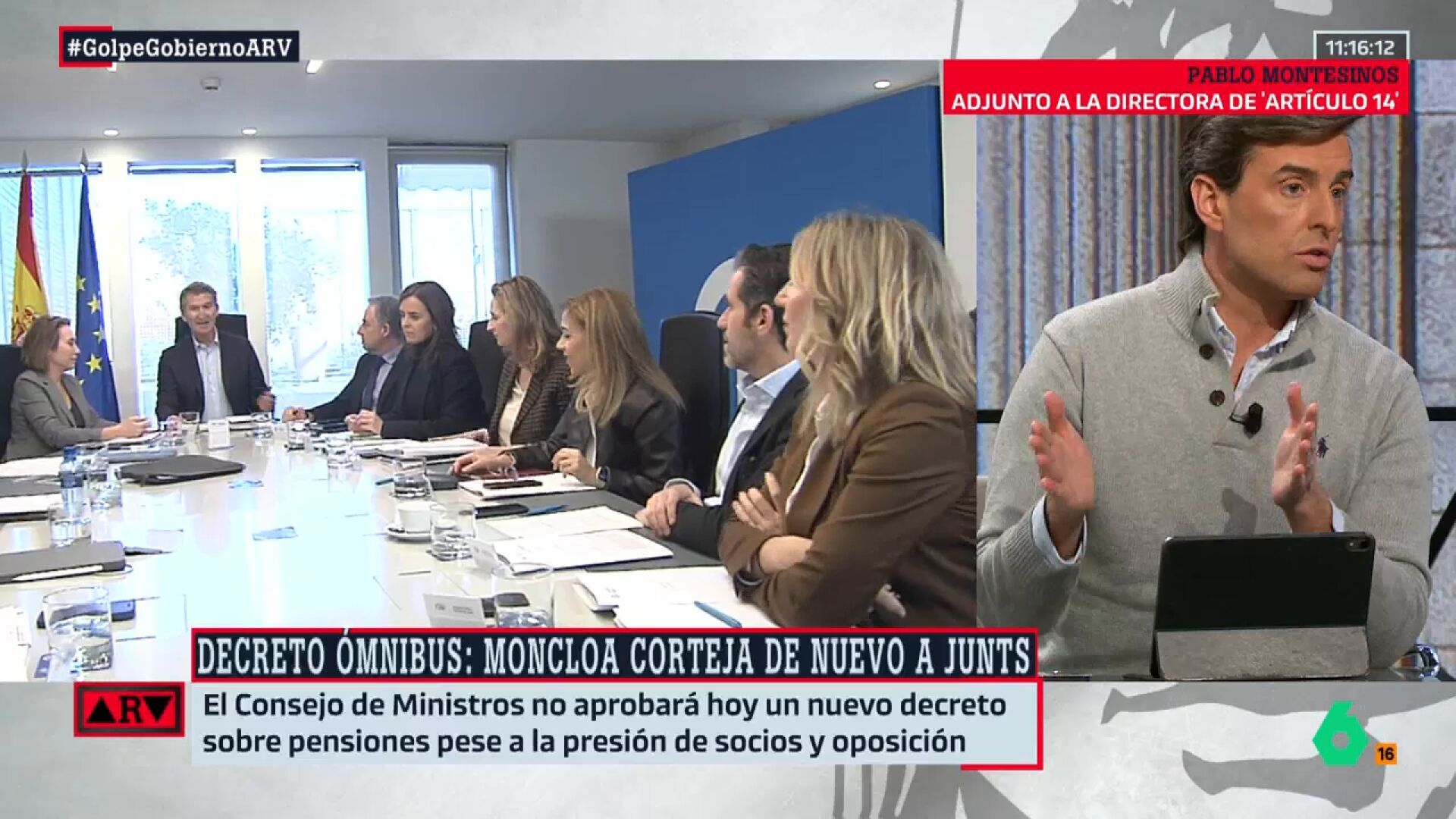 Enero 2025 (28-01-25) Montesinos señala que si las cuestiones sociales del decreto ómnibus 