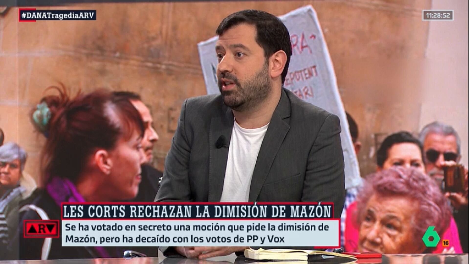 Febrero 2025 (20-02-25) Valdivia, sobre la votación de la dimisión de Mazón en las Corts: 