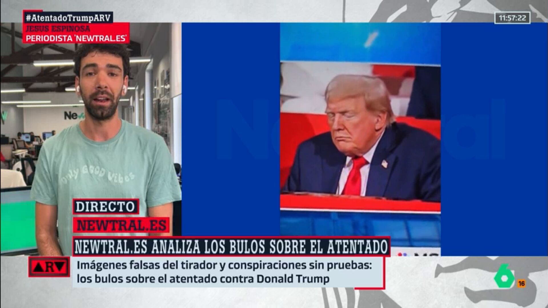 Julio 2024 (17-07-24) Imágenes falsas del tirador o Trump dormido: los bulos sobre el atentado al expresidente de EEUU