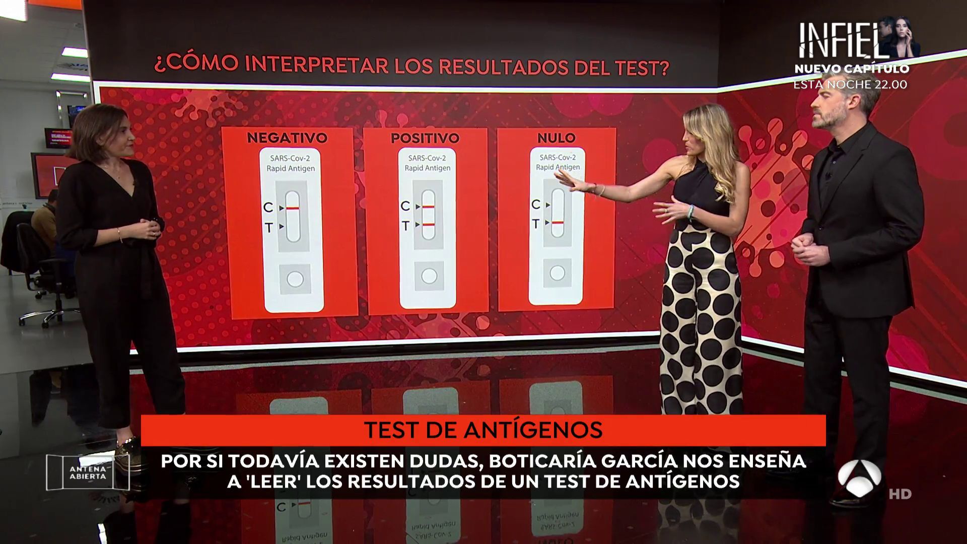 Temporada 1 (02-01-22) La doctora Marián García explica cómo interpretar un test de antígenos en casa y qué son los 'positivos tímidos'