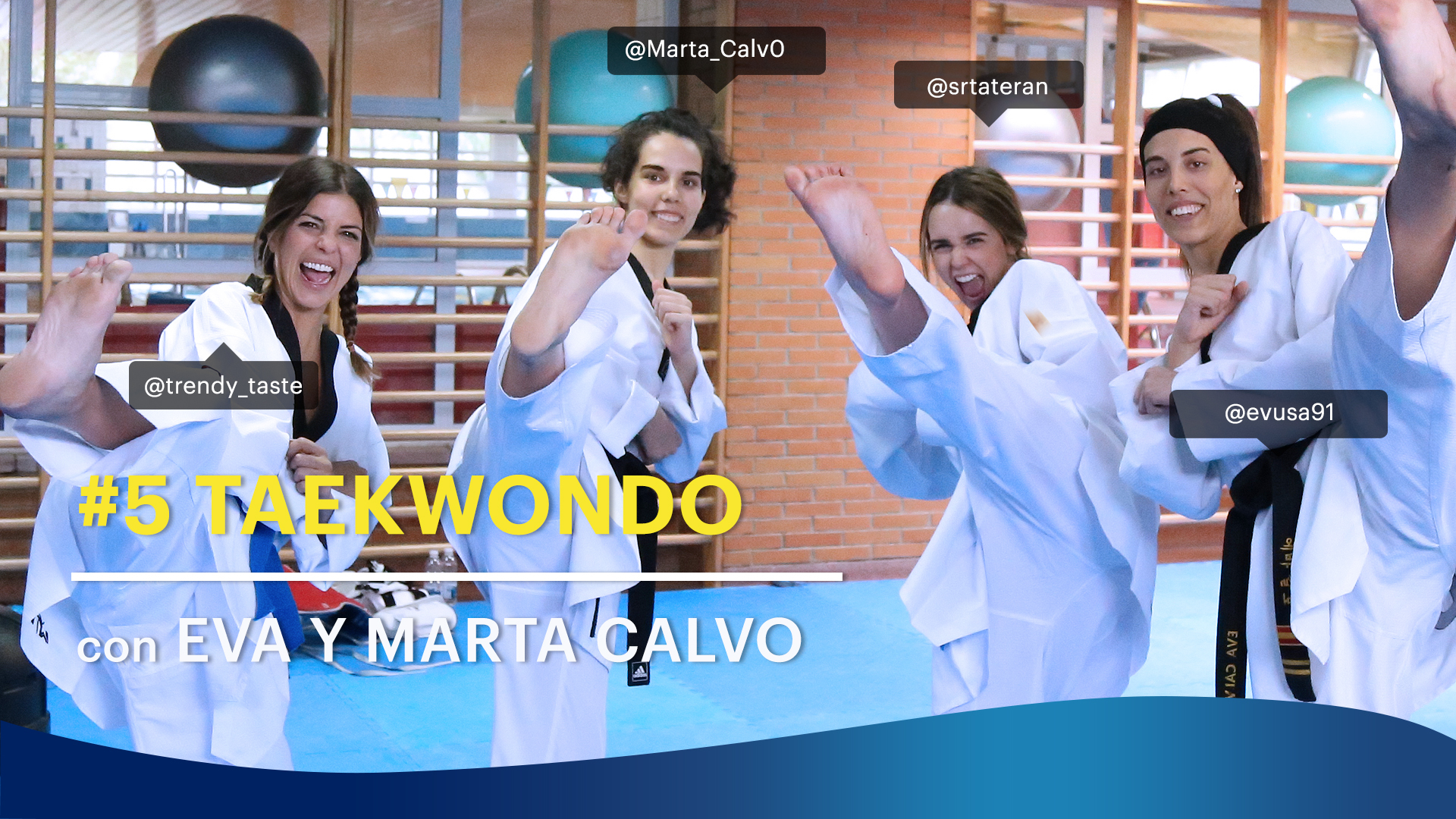 Reto Tampax T2 Taekwondo con Eva y Marta Calvo | Trendy Taste VS. Rebeca Terán