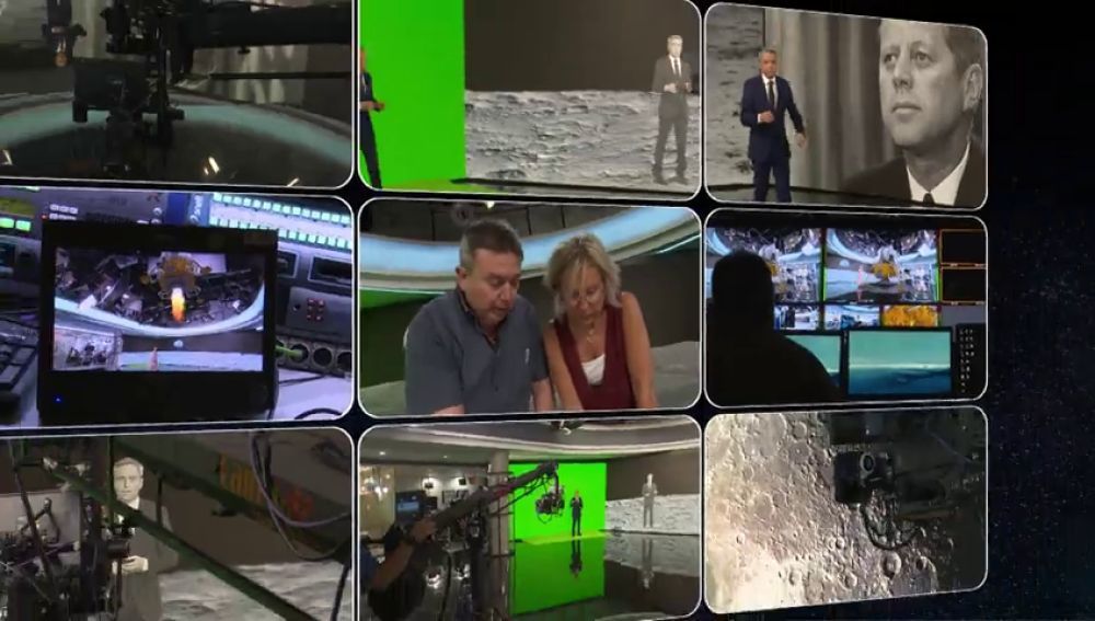 Temporada Así hemos realizado la recreación del Apolo 11 en el plató de Antena 3 Noticias con realidad aumentada