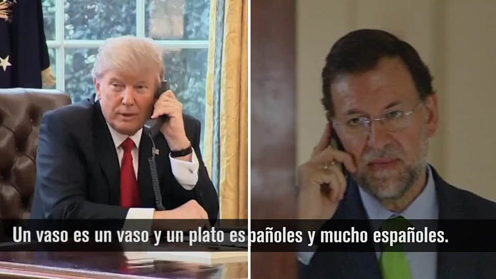 Temporada 11 (08-02-17) La 'verdadera' conversación entre Donald Trump y Mariano Rajoy