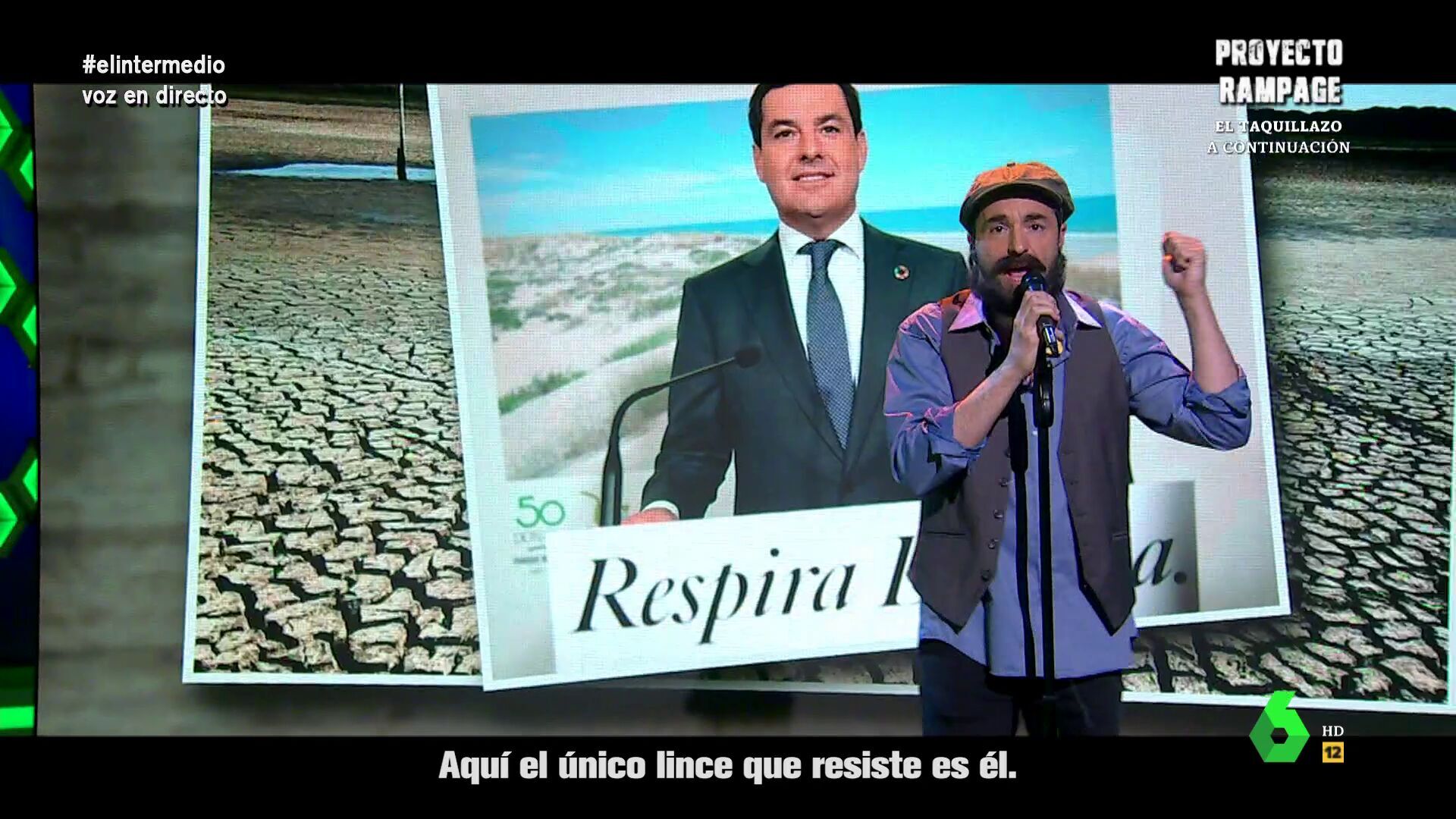 Temporada 17 (24-04-23) 'Juan Luis Guerra' canta a Juanma Moreno y la sequía en Doñana: 