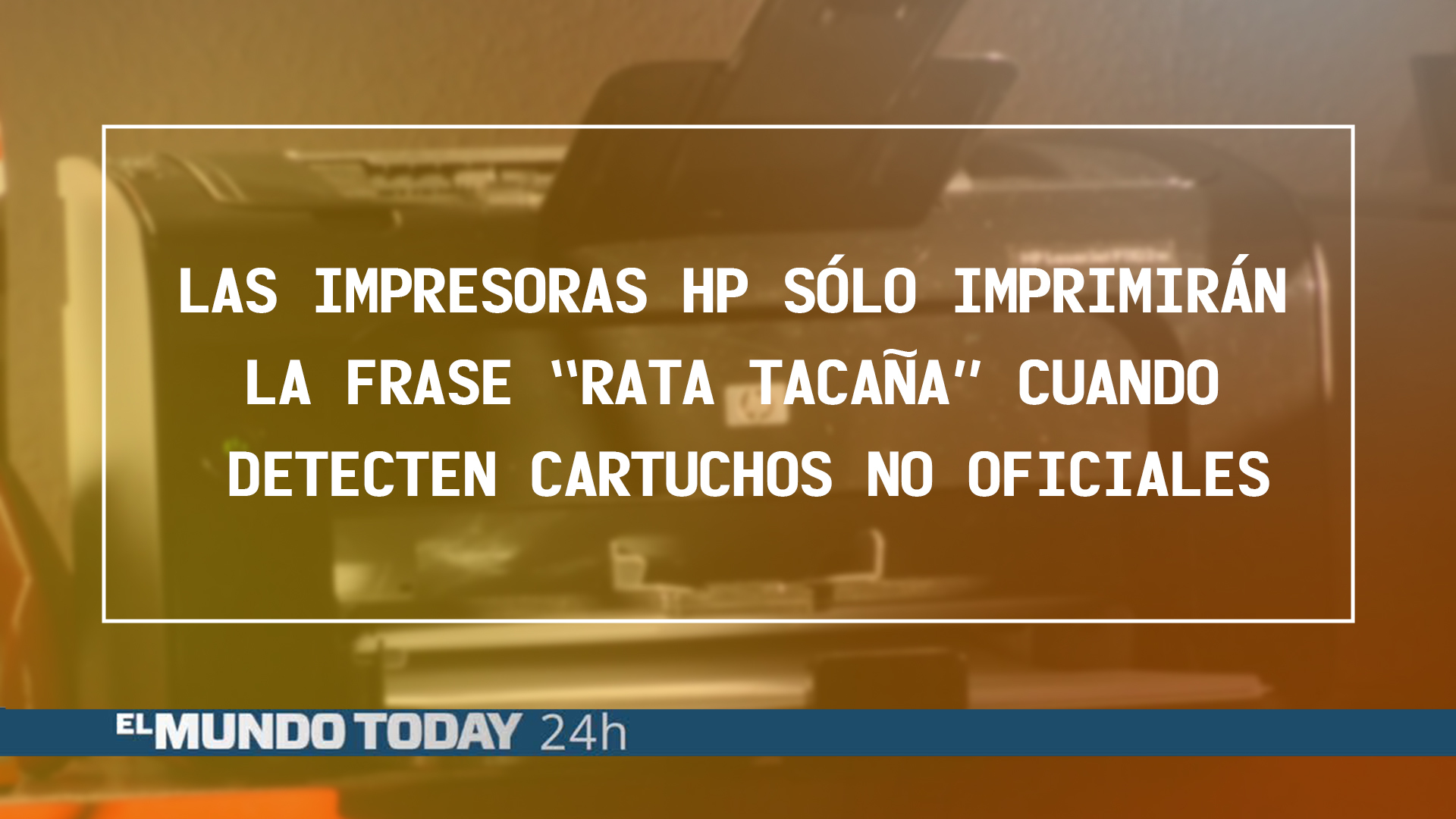 Temporada 1 Las impresoras HP sólo imprimirán la frase “rata tacaña” cuando detecten cartuchos no oficiales