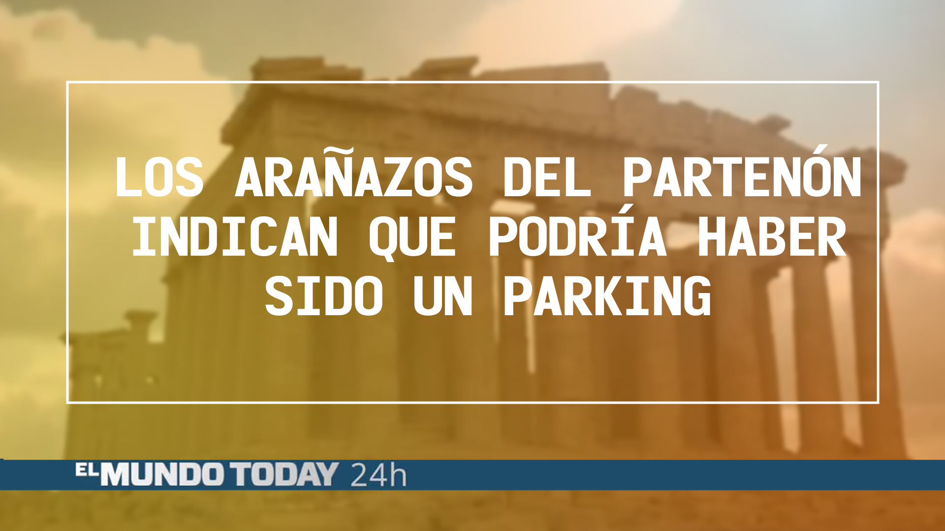 Temporada 1 Los arañazos del Partenón indican que podría haber sido un parking