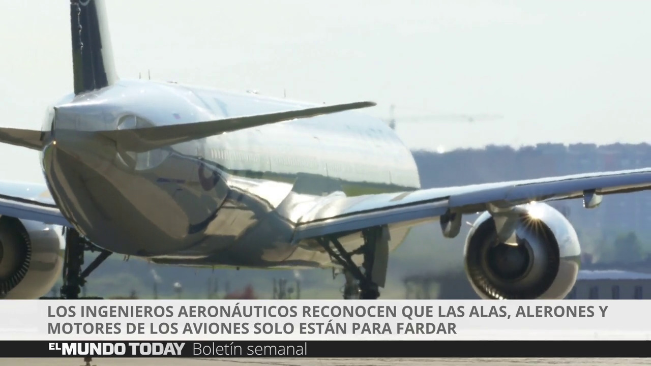 Temporada 1 Los ingenieros aeronáuticos reconocen que las alas, alerones y motores de los aviones solo están para fardar