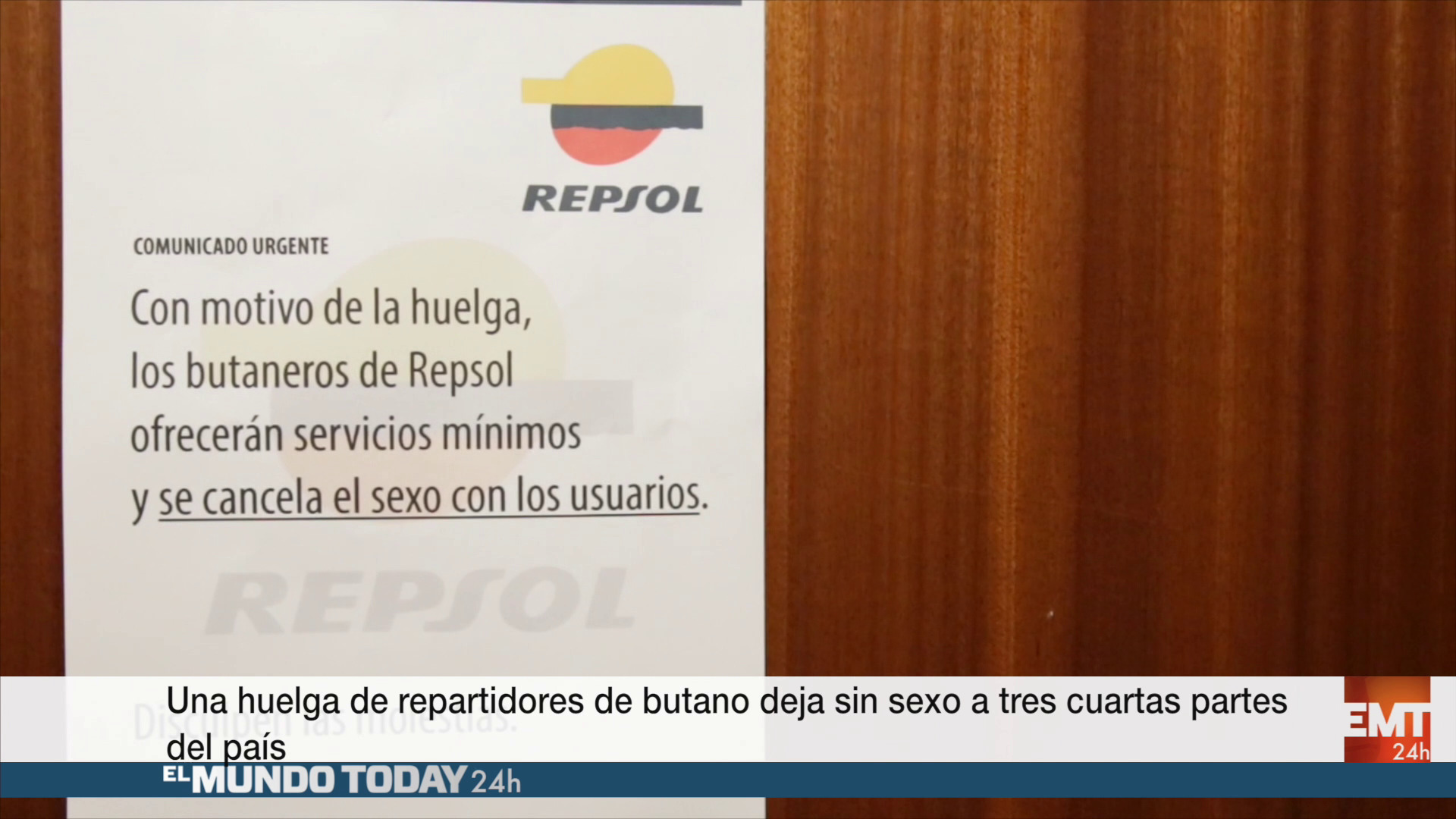 Temporada 1 Parte de España sin sexo por huelga de repartidores de butano