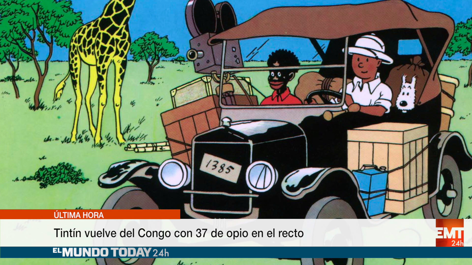 Temporada 1 Tintín vuelve del Congo con 37 bolas de opio en el recto