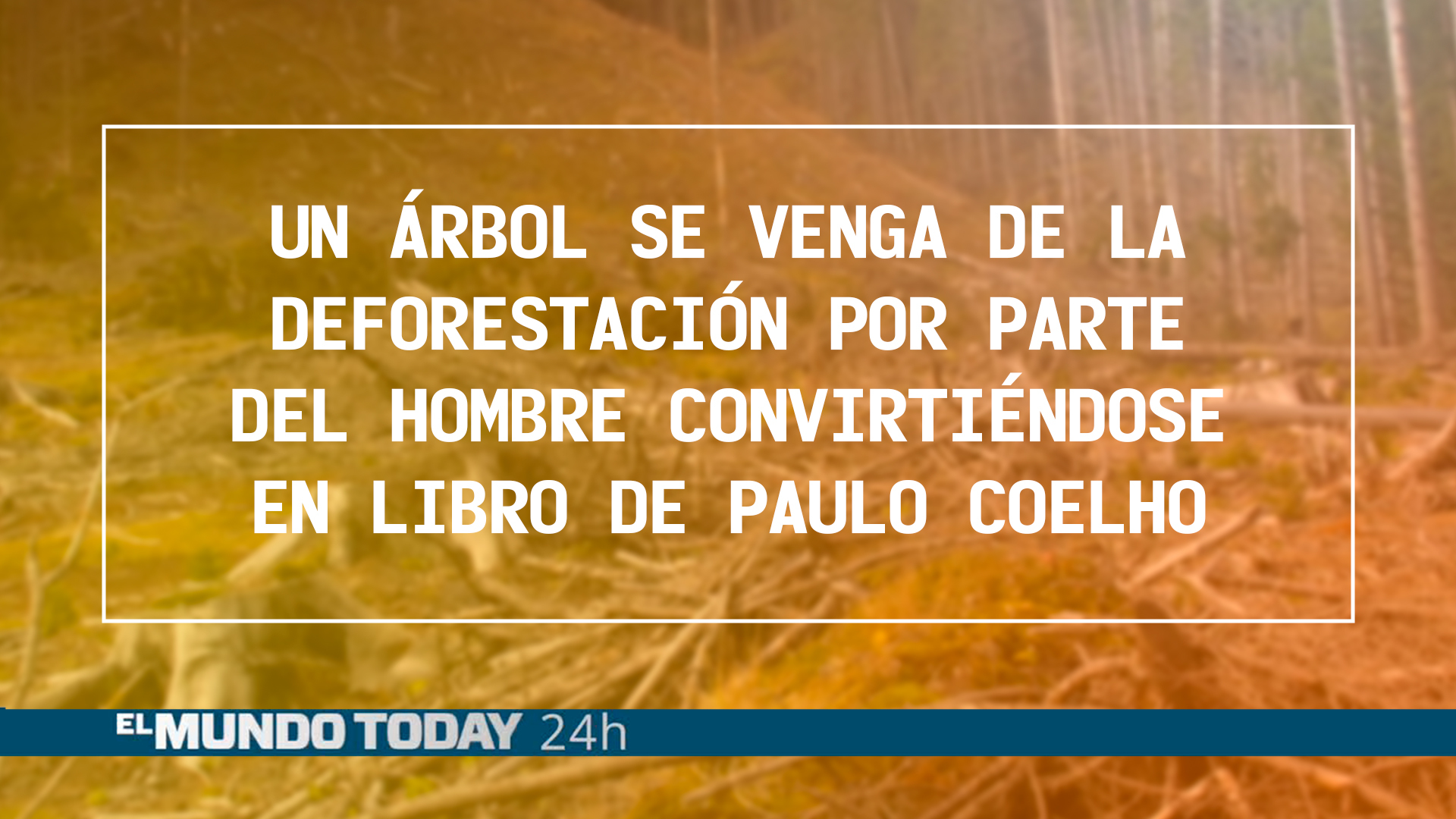 Temporada 1 Un árbol se venga de la deforestación convirtiéndose en libro de Paulo Coelho