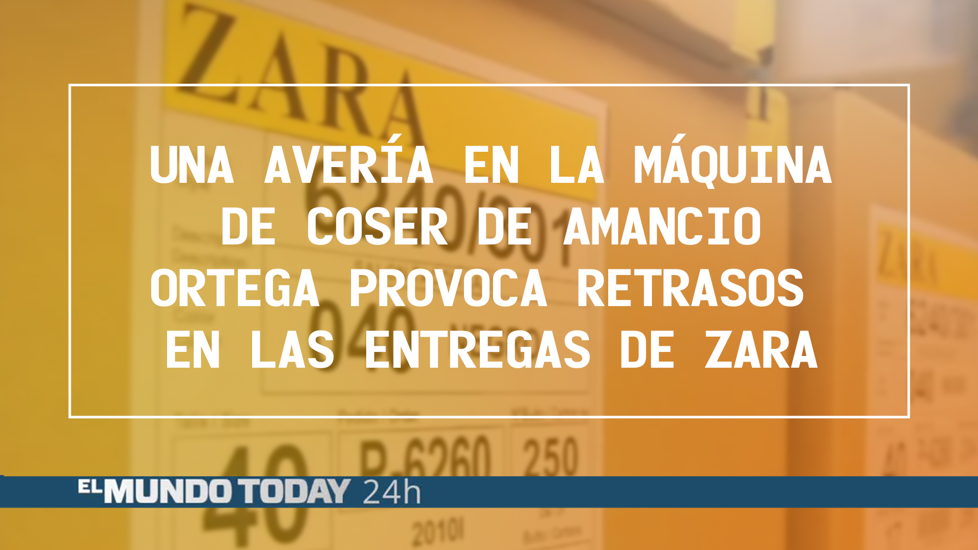 Temporada 1 Una avería en la máquina de coser de Amancio Ortega provoca retrasos en las entregas de Zara