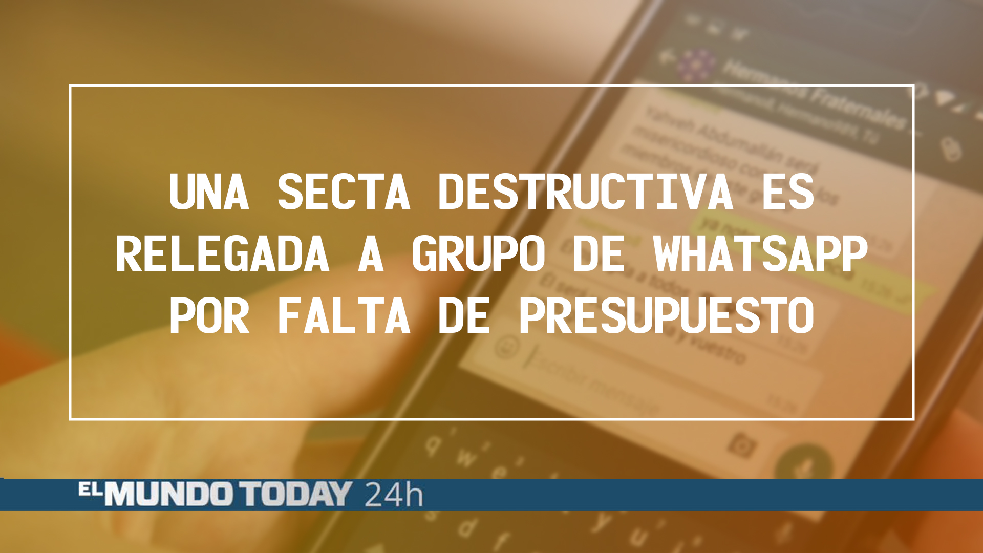 Temporada 1 Una secta destructiva es relegada a grupo de WhatsApp por falta de presupuesto