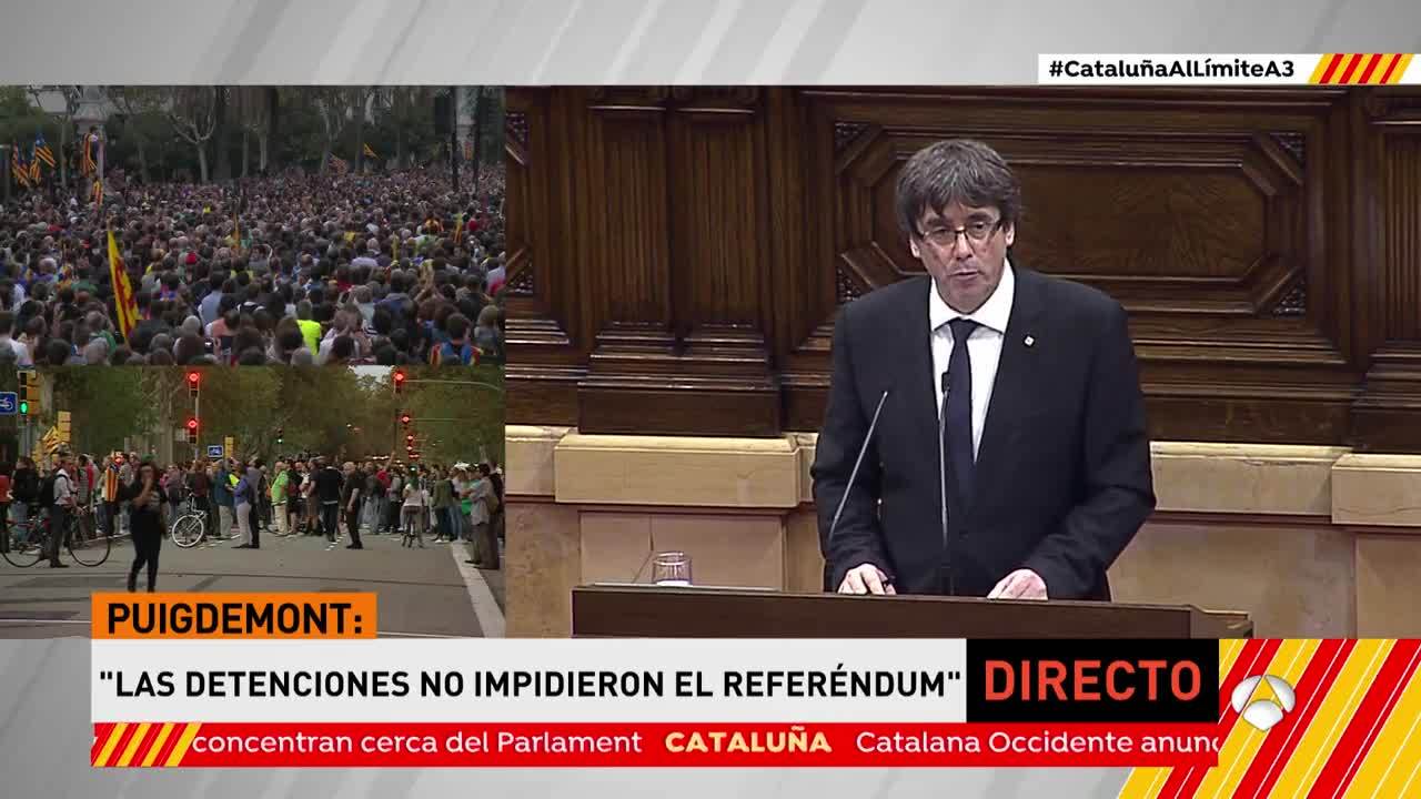 Temporada Cataluña al límite: Comparecencia de Puigdemont en el Parlament