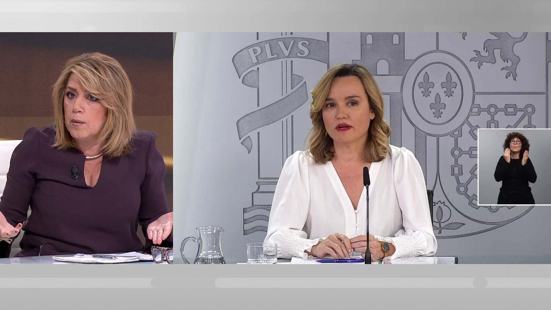 Abril 2025 (16-04-25) Susana Díaz habla con Pilar Alegría y se pronuncia sobre los ataques e insultos a la ministra: 