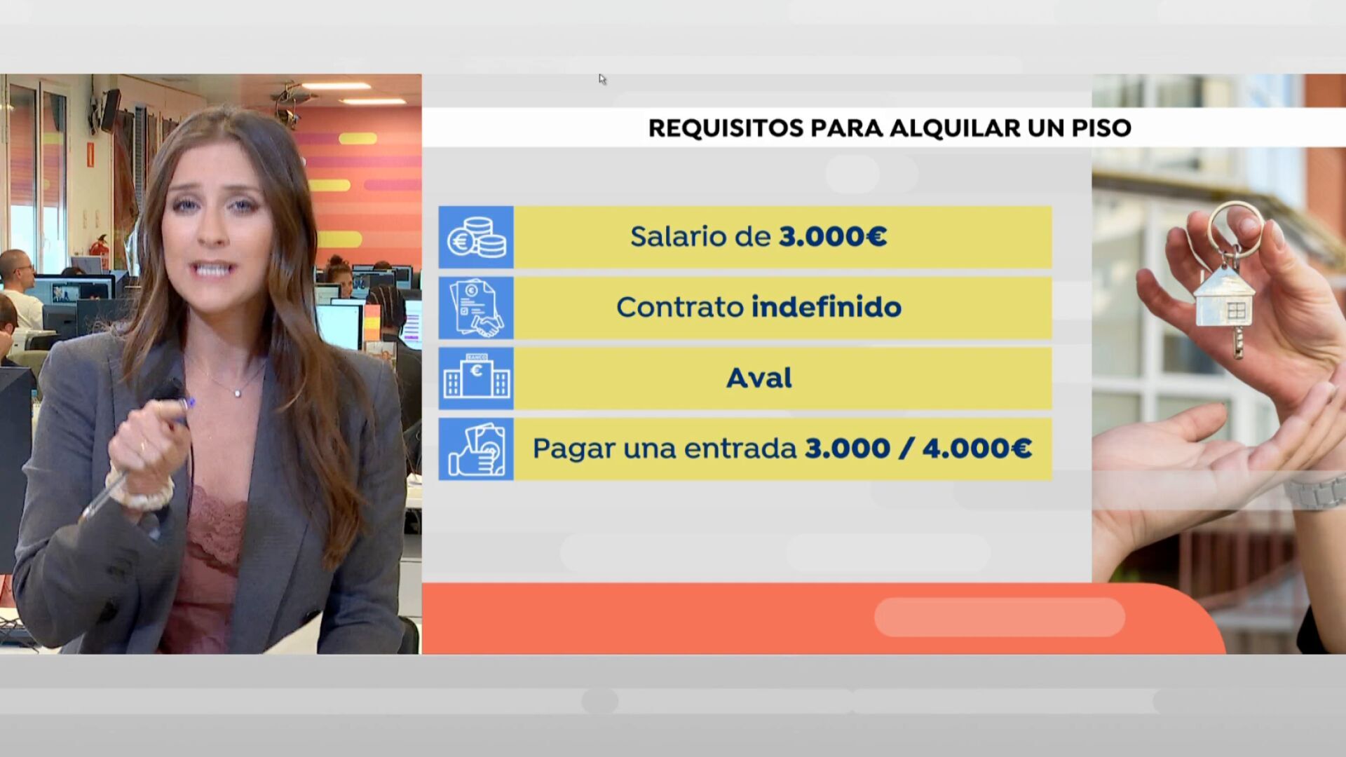 Octubre 2024 (24-10-24) Espejo Público comprueba en primera persona la odisea de los jóvenes para alquilar un piso