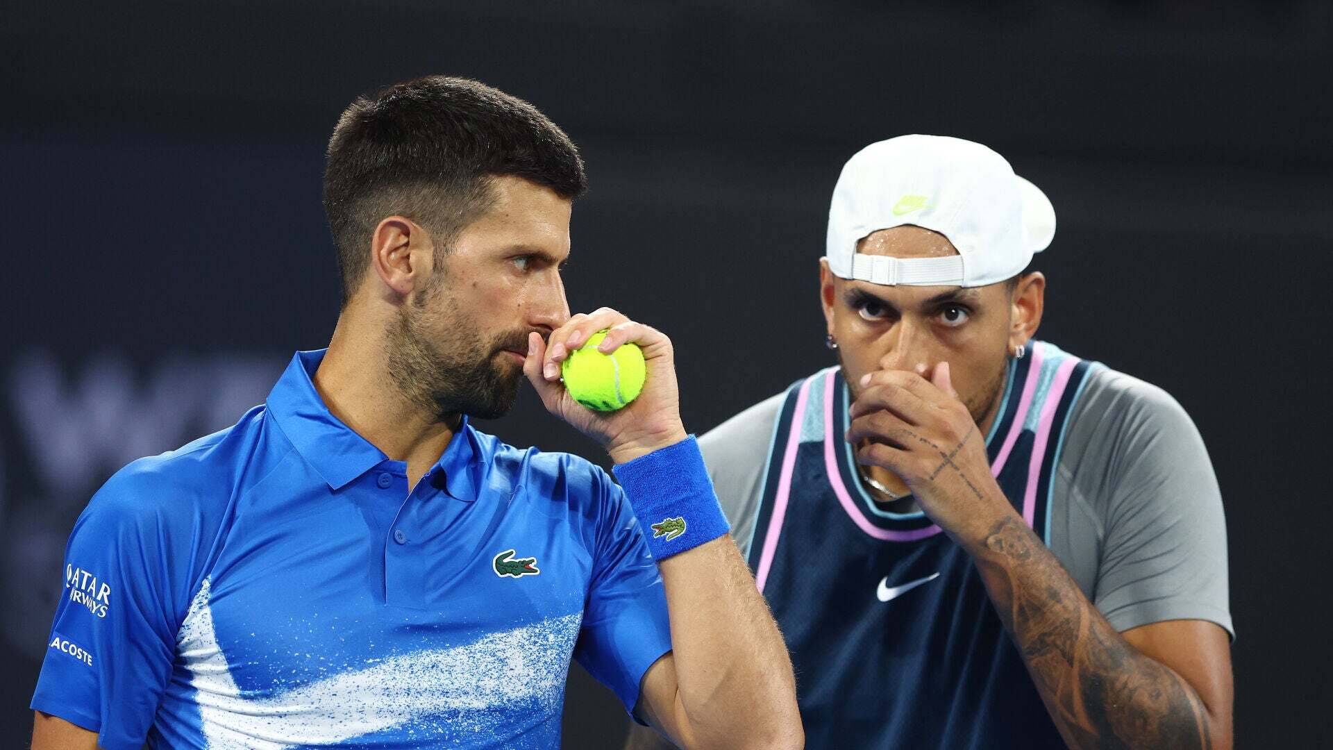 Enero 2025 (01-01-25) ¡Magia pura! Novak Djokovic y Nick Kyrgios, en el que será uno de los puntos del año