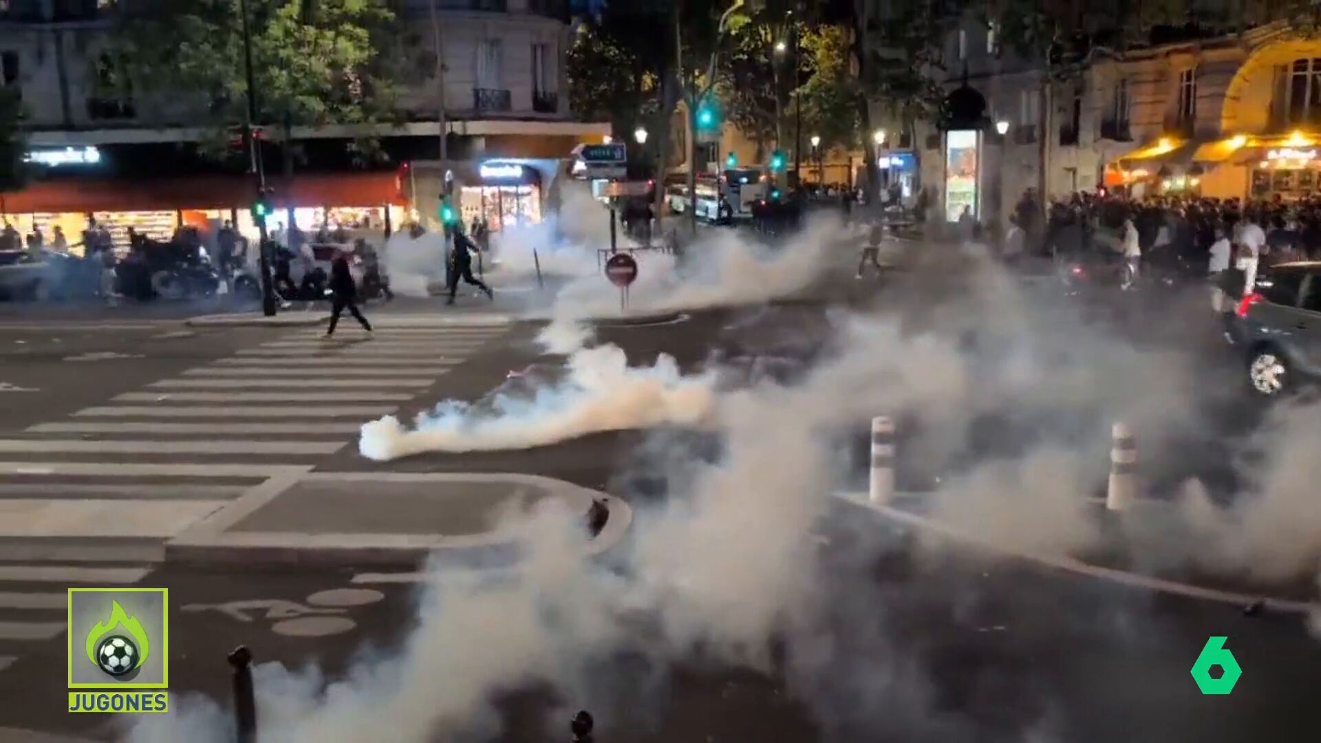 Mayo 2025 (08-05-25) Tres heridos y 43 detenidos tras los altercados en París en la celebración de la victoria del PSG