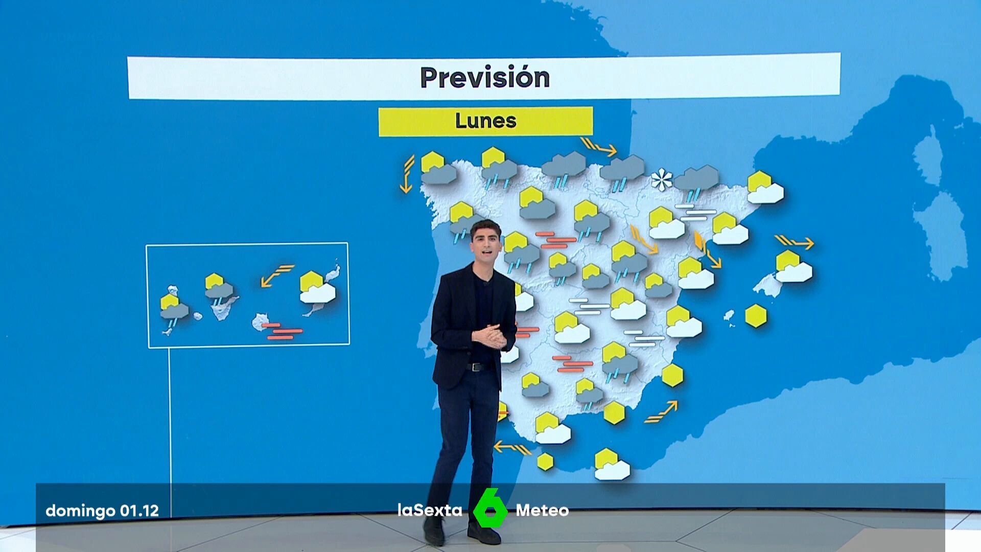 Diciembre 2024 (01-12-24) Inestabilidad en la Península y Baleares