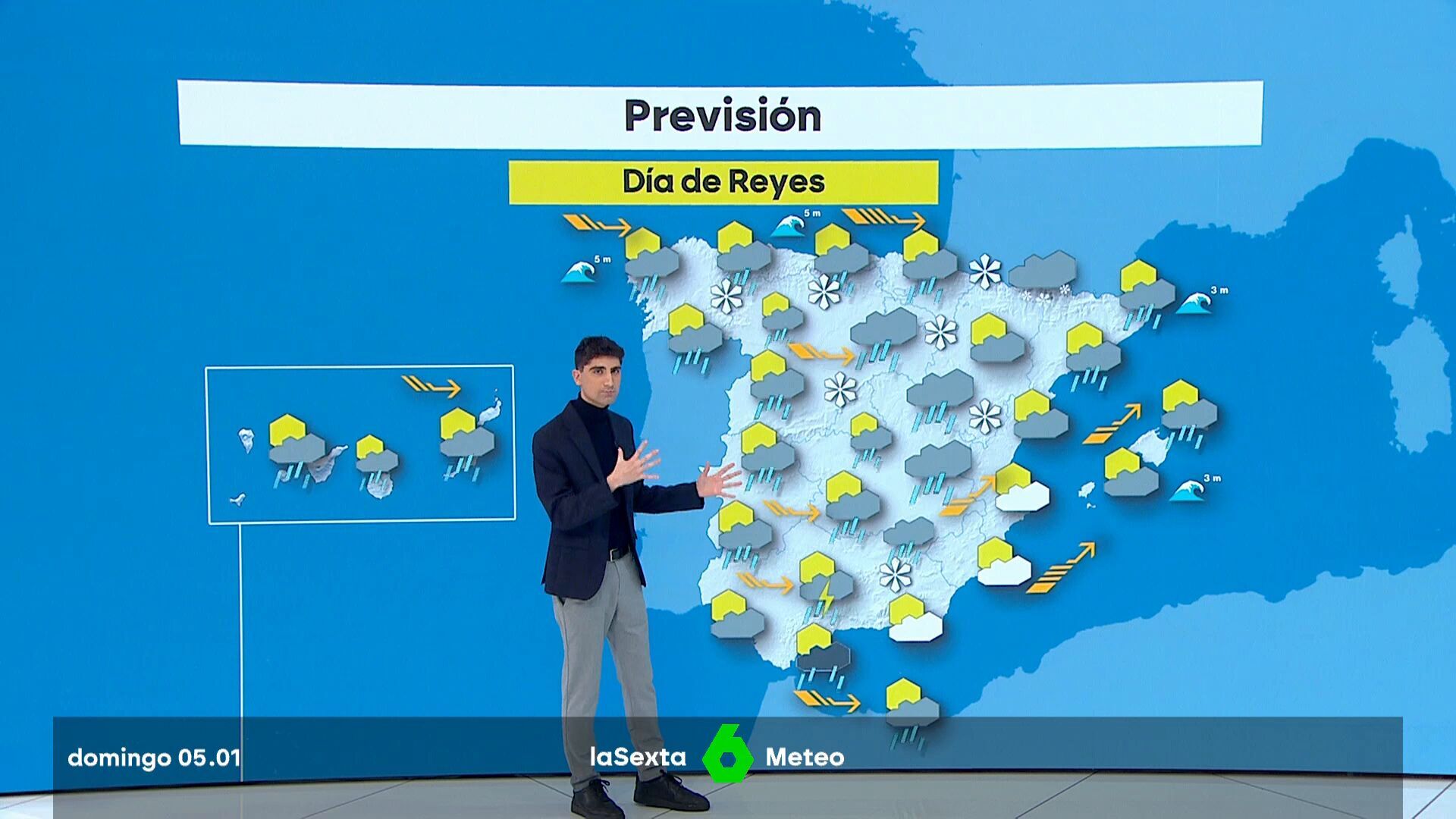 Enero 2025 (05-01-25) Probables acumulados significativos de nieve en cotas altas de las montañas del extremo norte peninsular