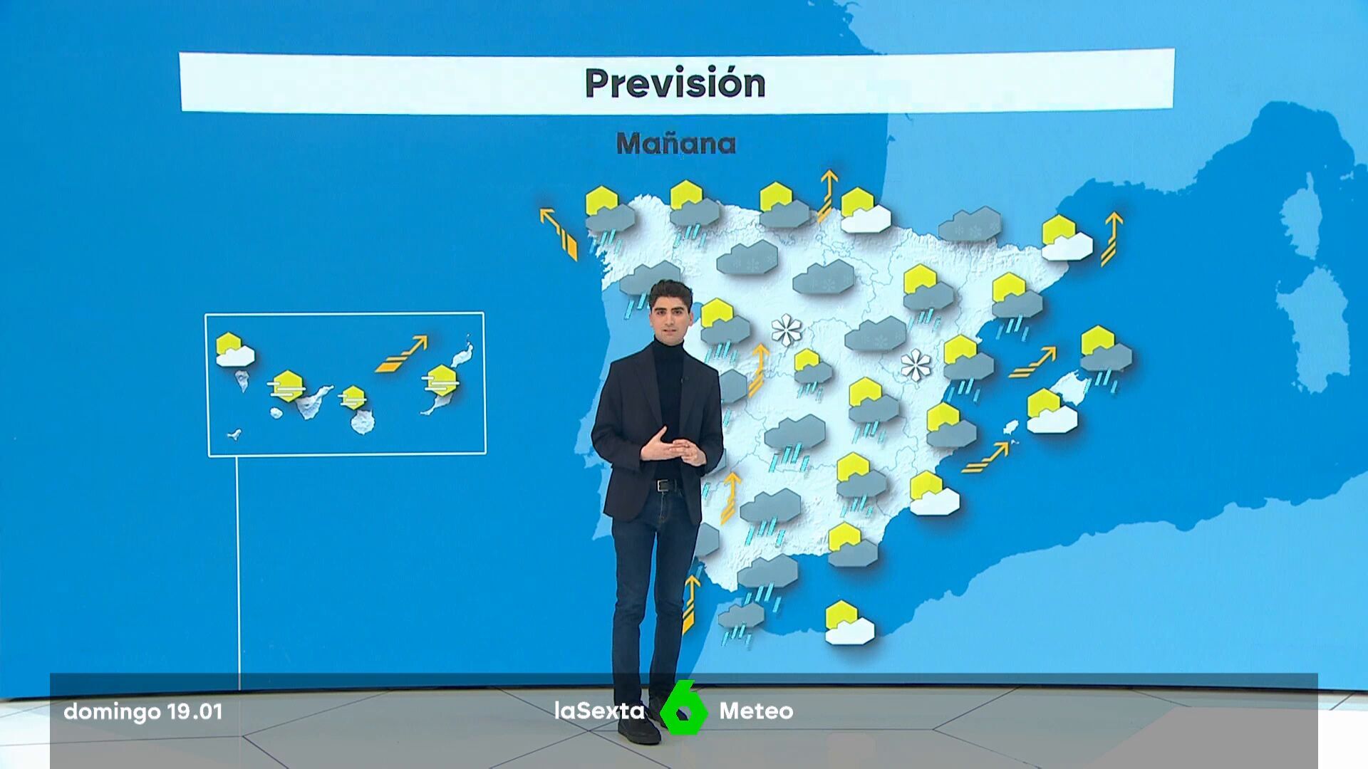 Enero 2025 (19-01-25) Precipitaciones con acumulados significativos en Extremadura y Andalucía occidental, en especial en sierras