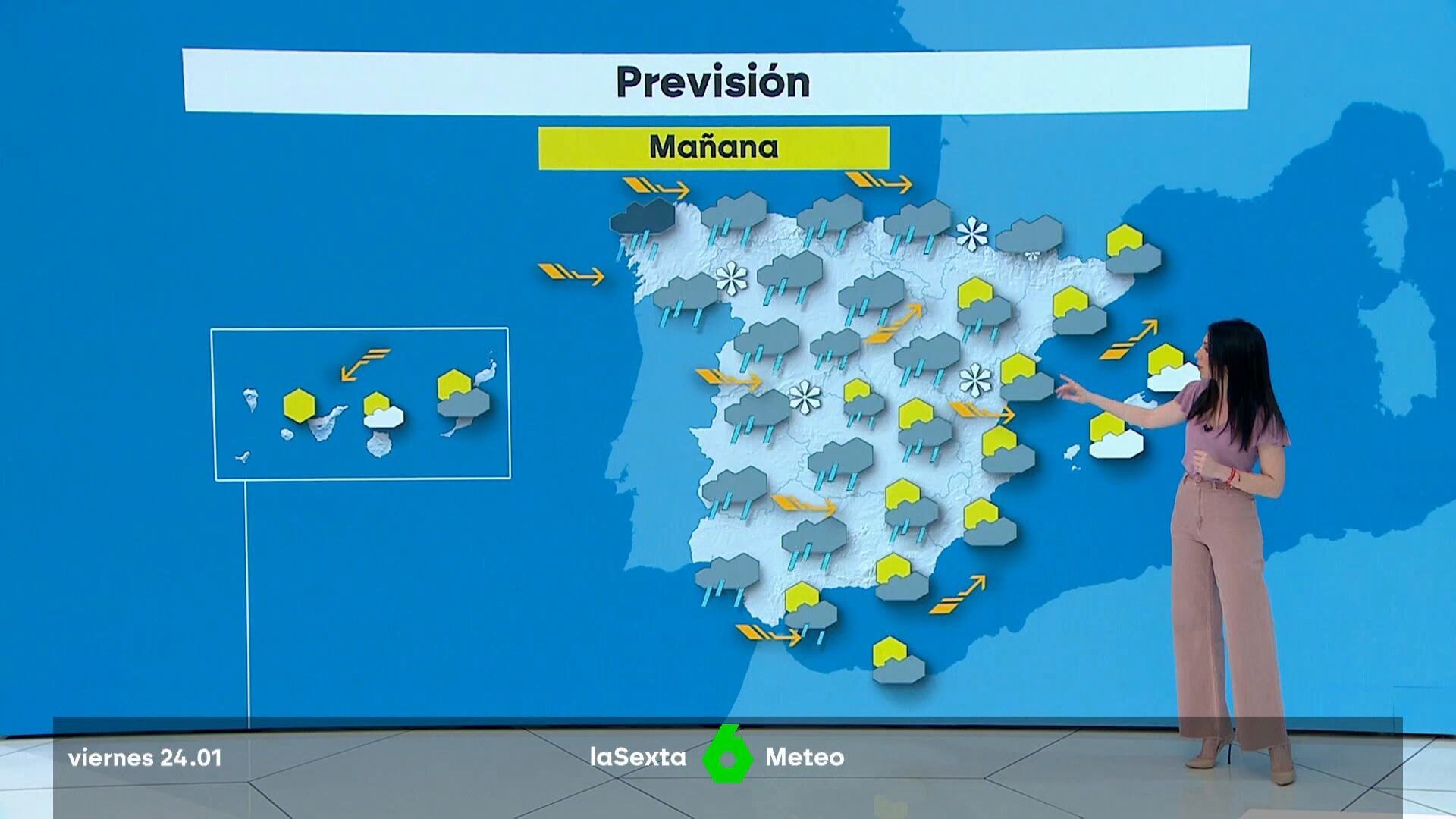 Enero 2025 (24-01-25) Llega la borrasca Éowyn al extremo norte peninsular