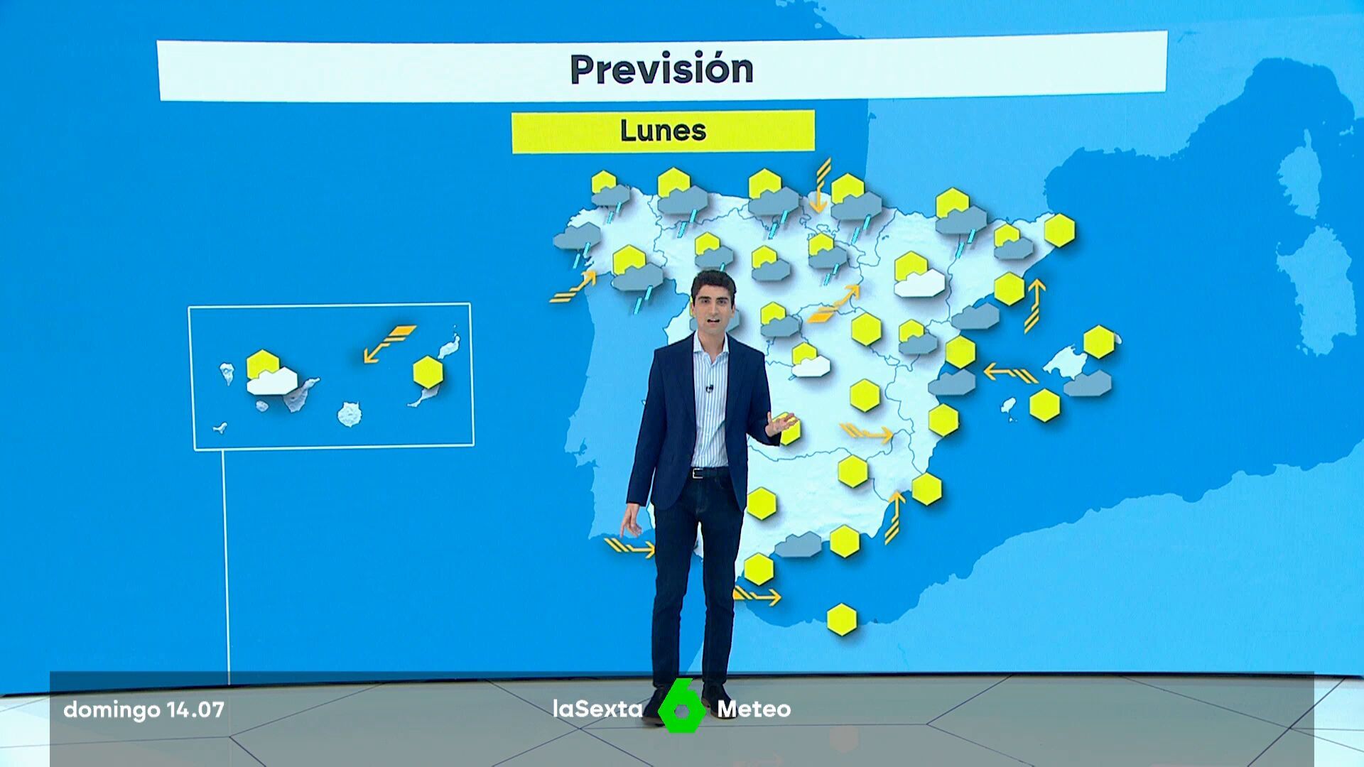 Julio 2024 (14-07-24) Posibles precipitaciones localmente fuertes en el oeste de Galicia a primeras horas