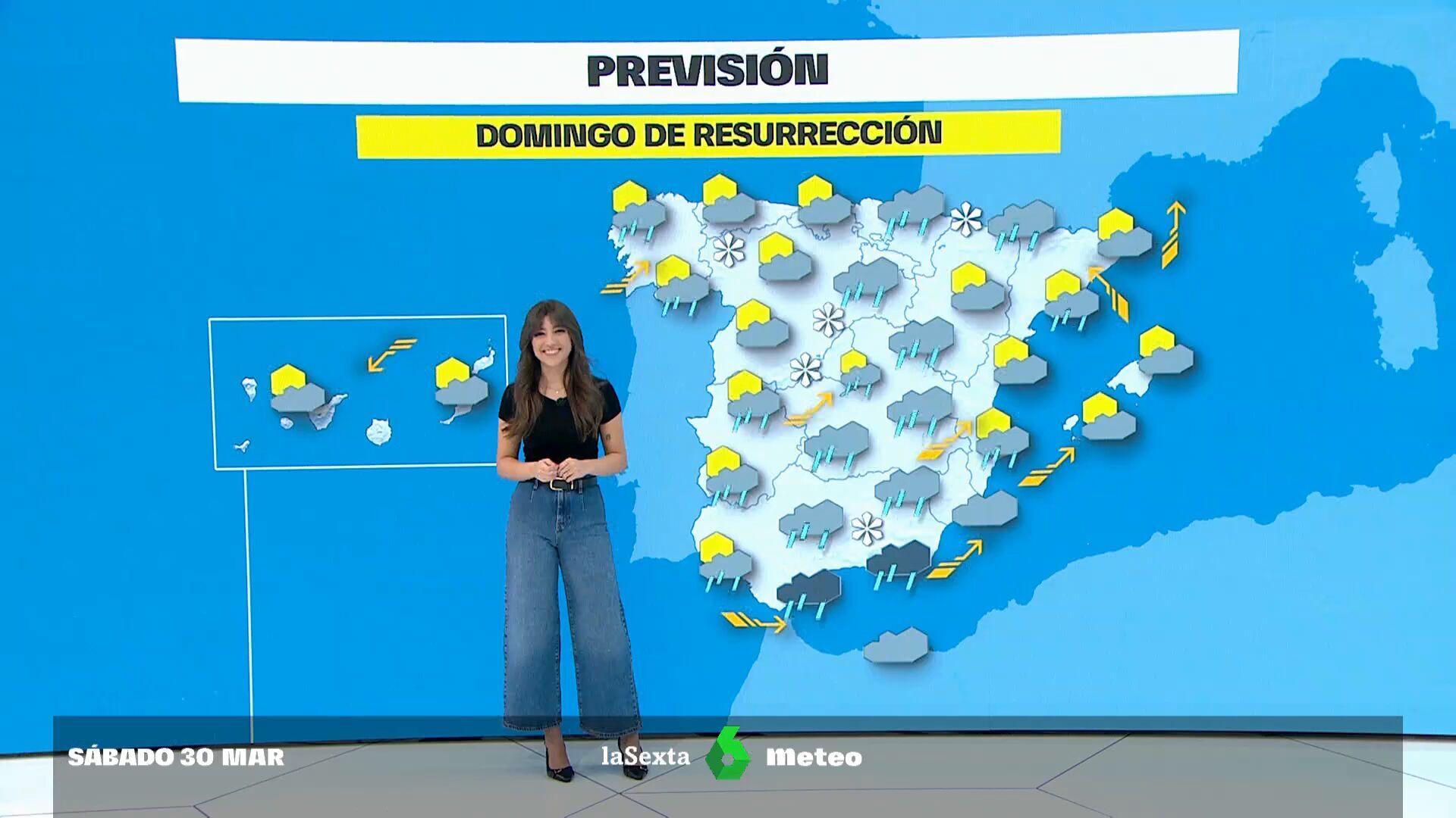 Marzo 2024 (30-03-24) Lluvia fuerte en Andalucía, oeste de Galicia y Sistema Central