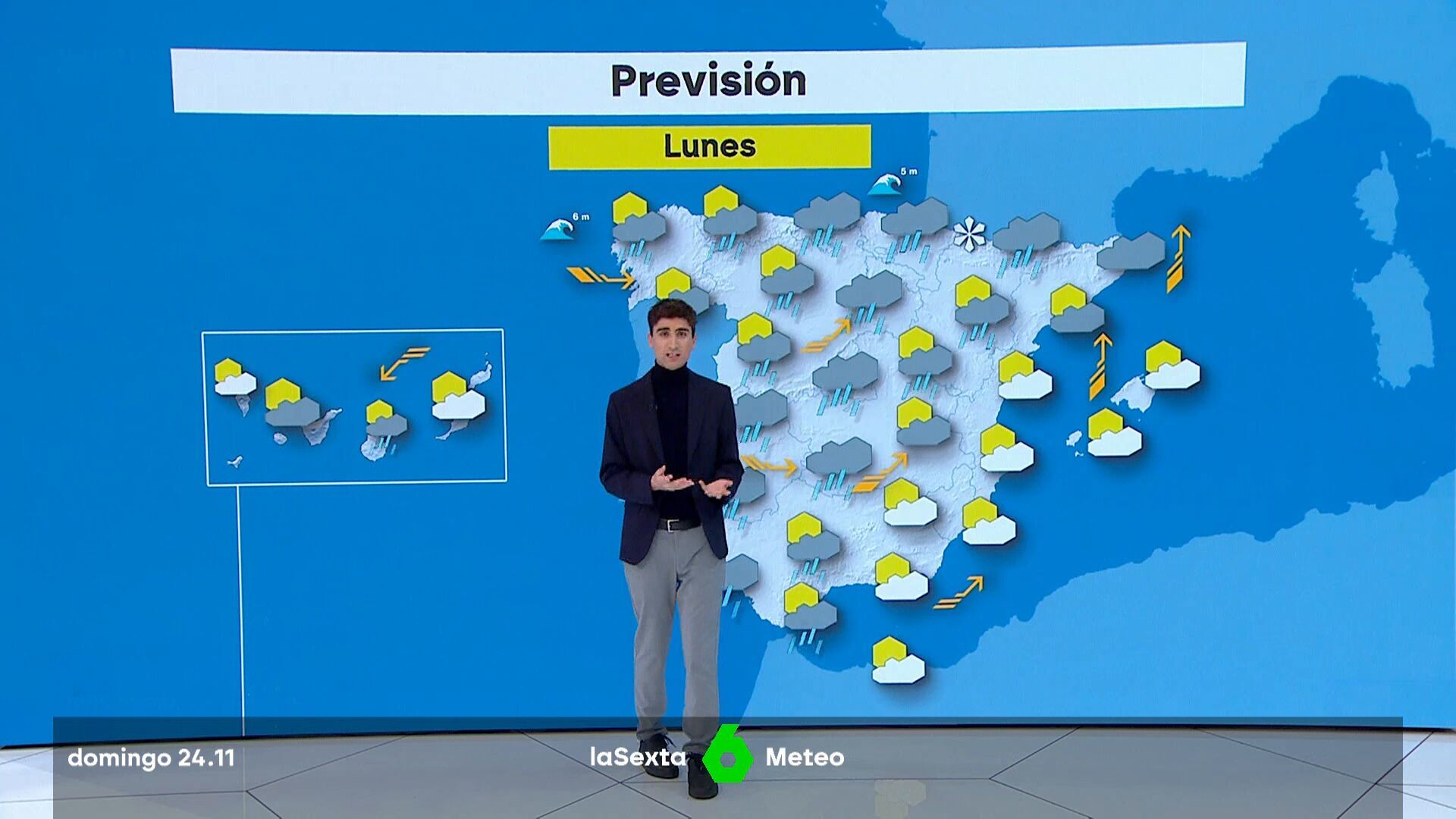 Noviembre 2024 (24-11-24) Rachas muy fuertes de viento en amplias zonas del cuadrante noroeste