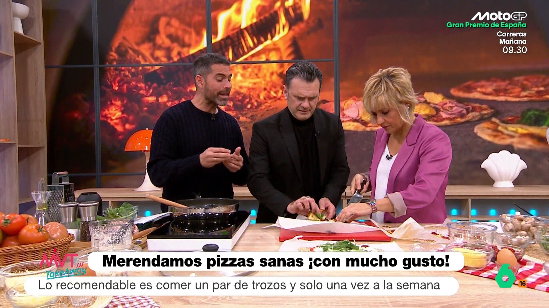 Abril 2025 (26-04-25) Merendamos pizzas sanos ¡con mucho gusto!
