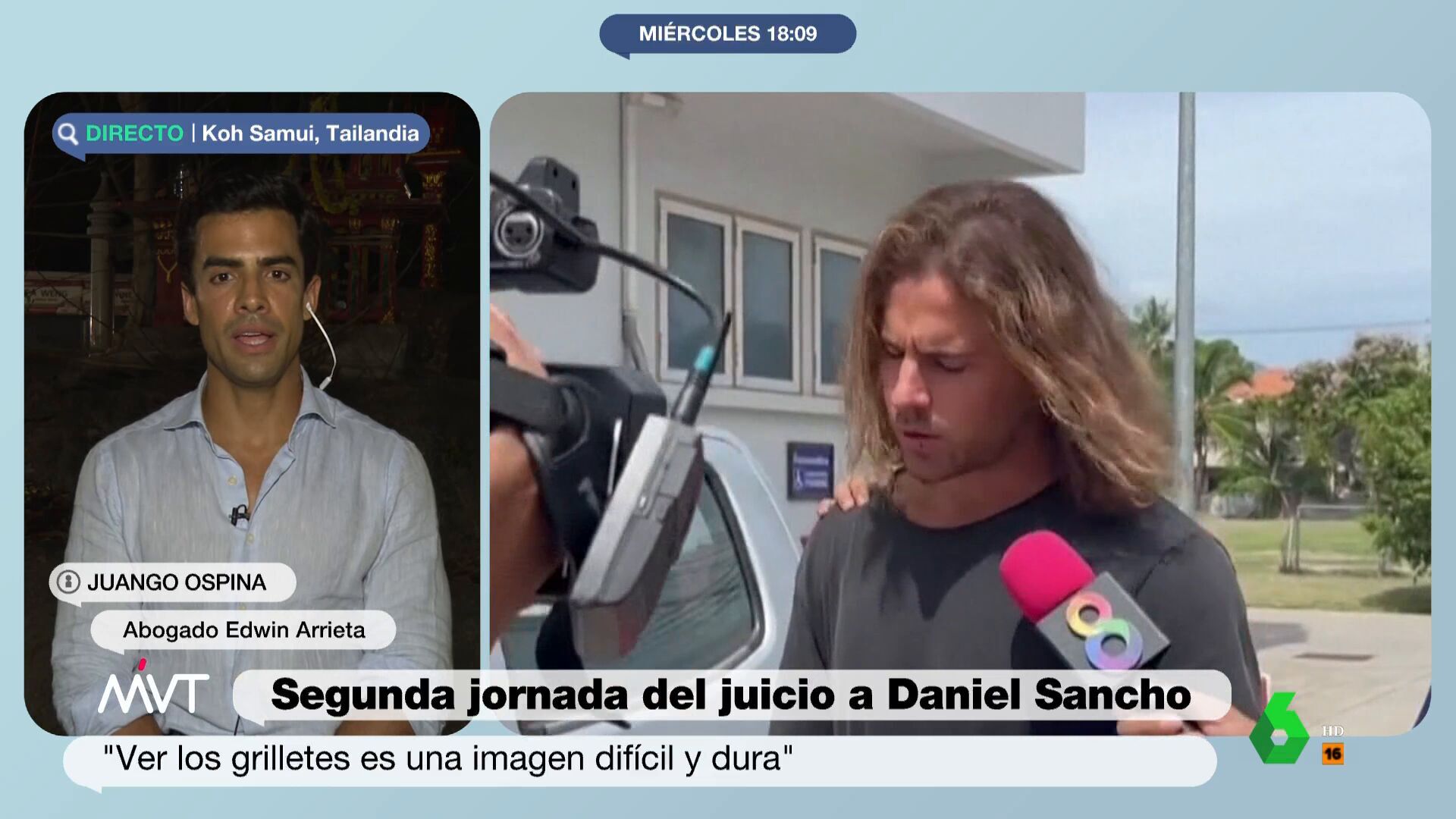 Abril 2024 (10-04-24) El abogado de Edwin Arrieta analiza la actitud de Daniel Sancho en el juicio: 