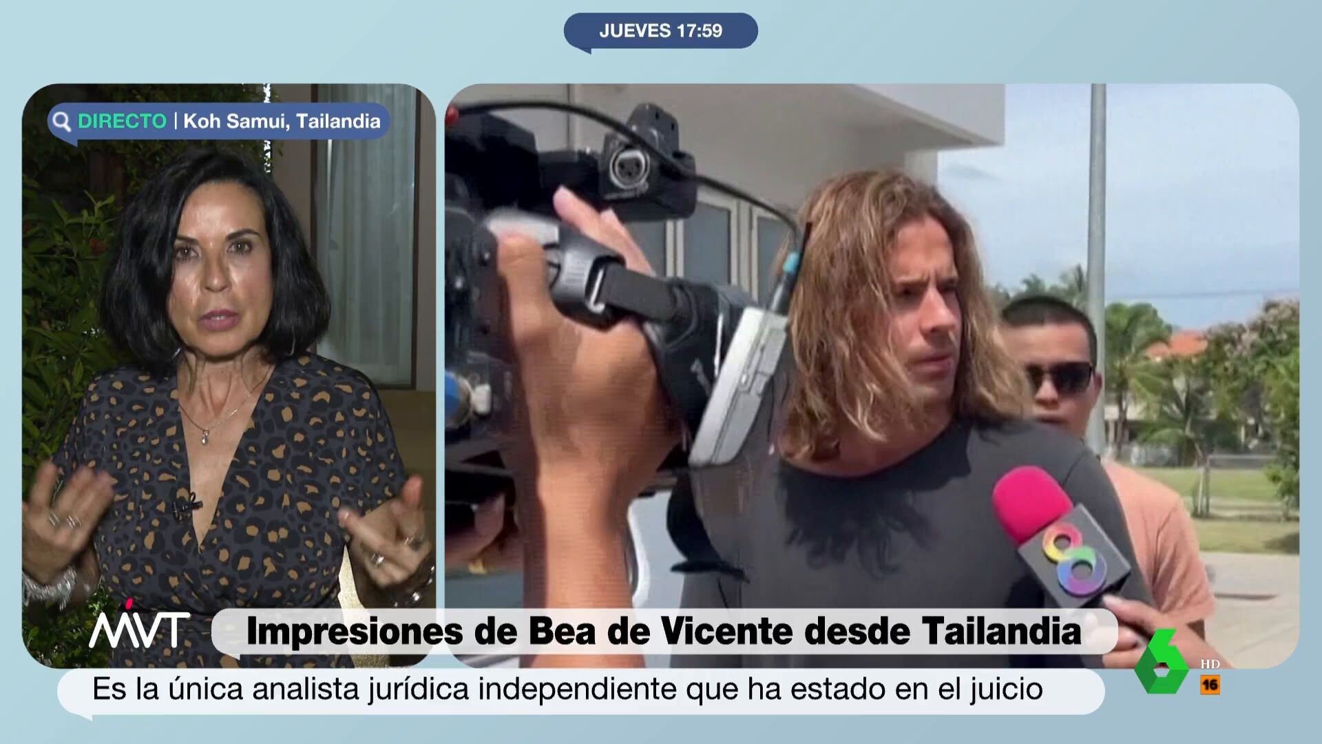 Abril 2024 (11-04-24) Bea de Vicente consigue hablar con Daniel Sancho en el juicio: 