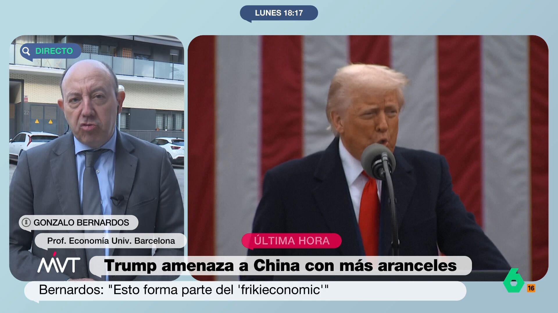 Abril 2025 (07-04-25) Gonzalo Bernardos avisa sobre los aranceles de Trump: 