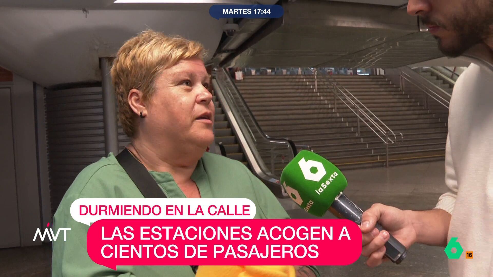 Abril 2025 (29-04-25) El enfado de una mujer tras pasar la noche en Atocha: 