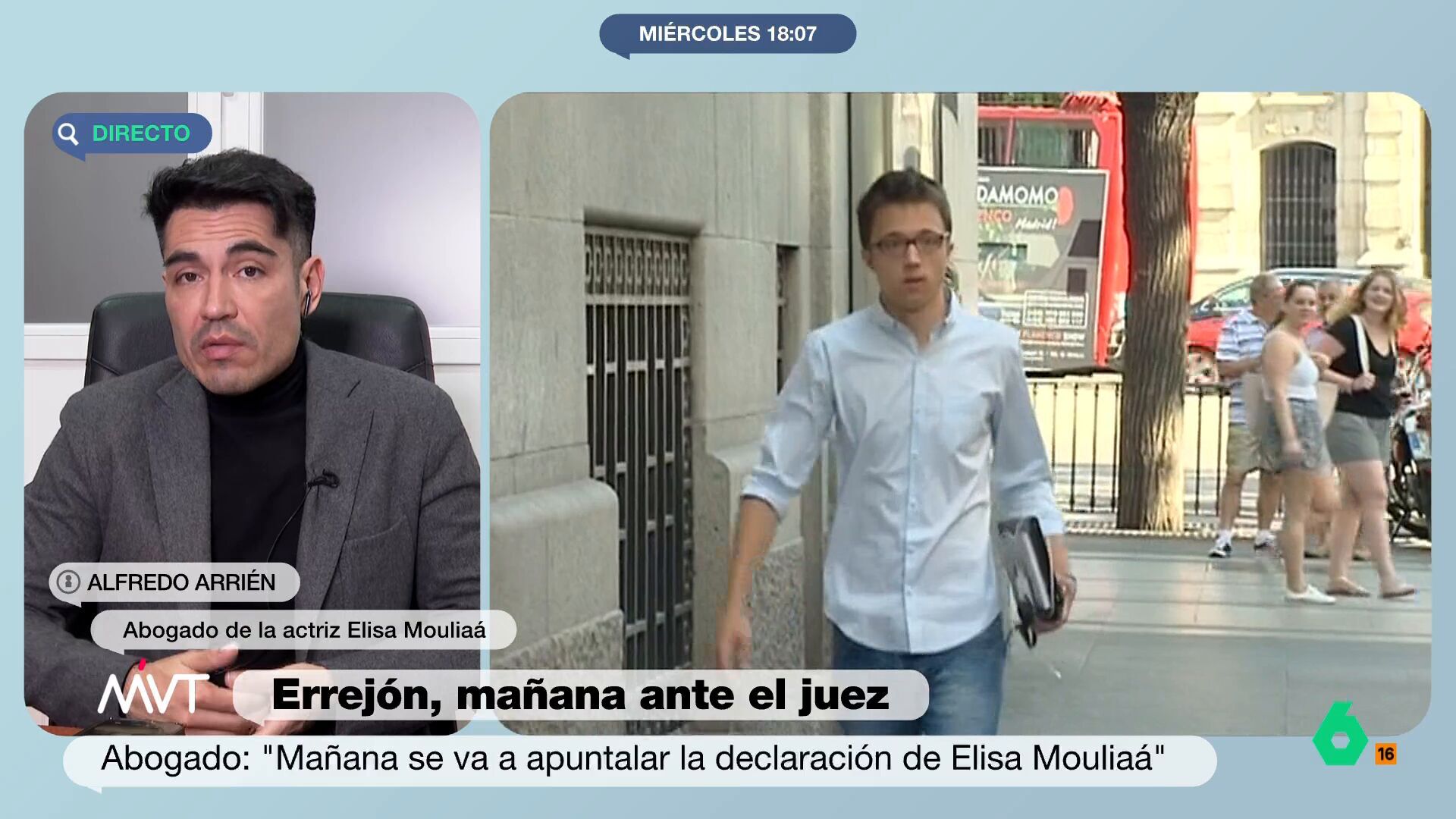 Enero 2025 (15-01-25) El abogado de Elisa Mouliaá habla antes de su declaración por el caso Errejón