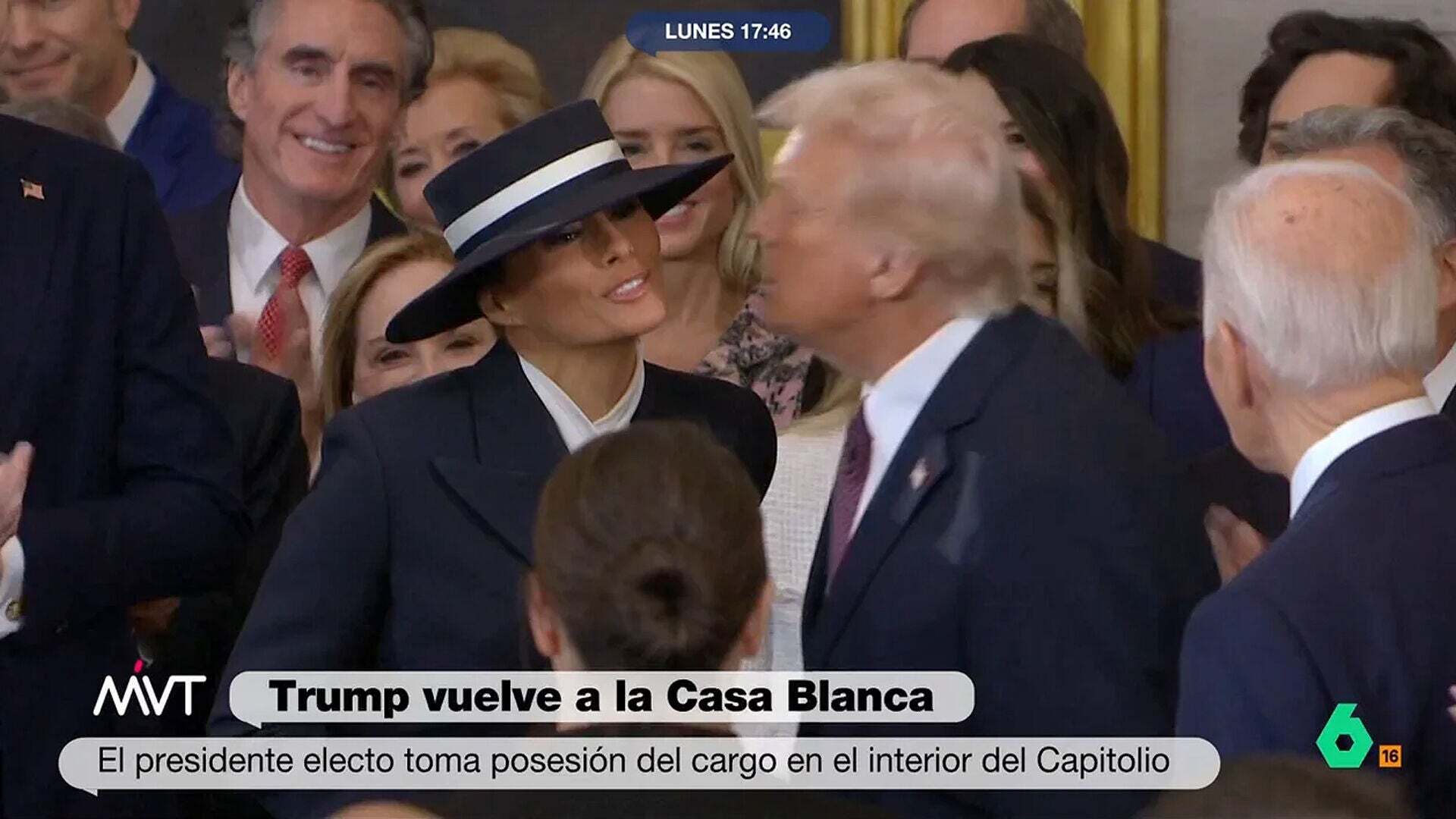 Enero 2025 (20-01-25) Iñaki López, sobre el 'no beso' de Donald Trump y Melania: 