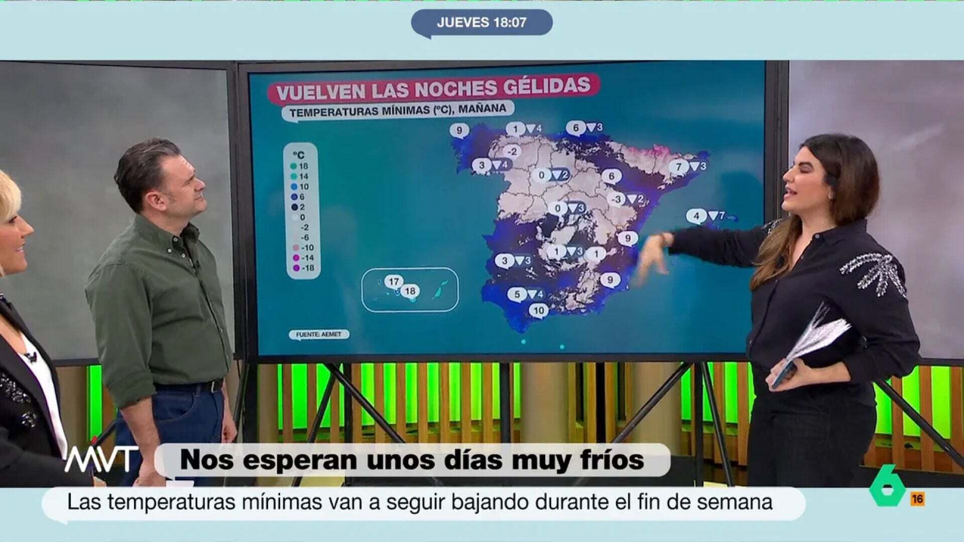 Enero 2025 (30-01-25) La divertida reacción de Iñaki López a las bajas temperaturas de Teruel: 