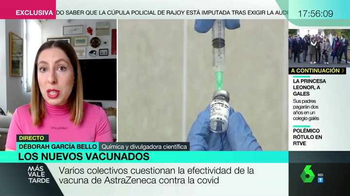 Febrero 2021 (10-02-21) Deborah García Bello resuelve dudas sobre la efectividad de las vacunas: 