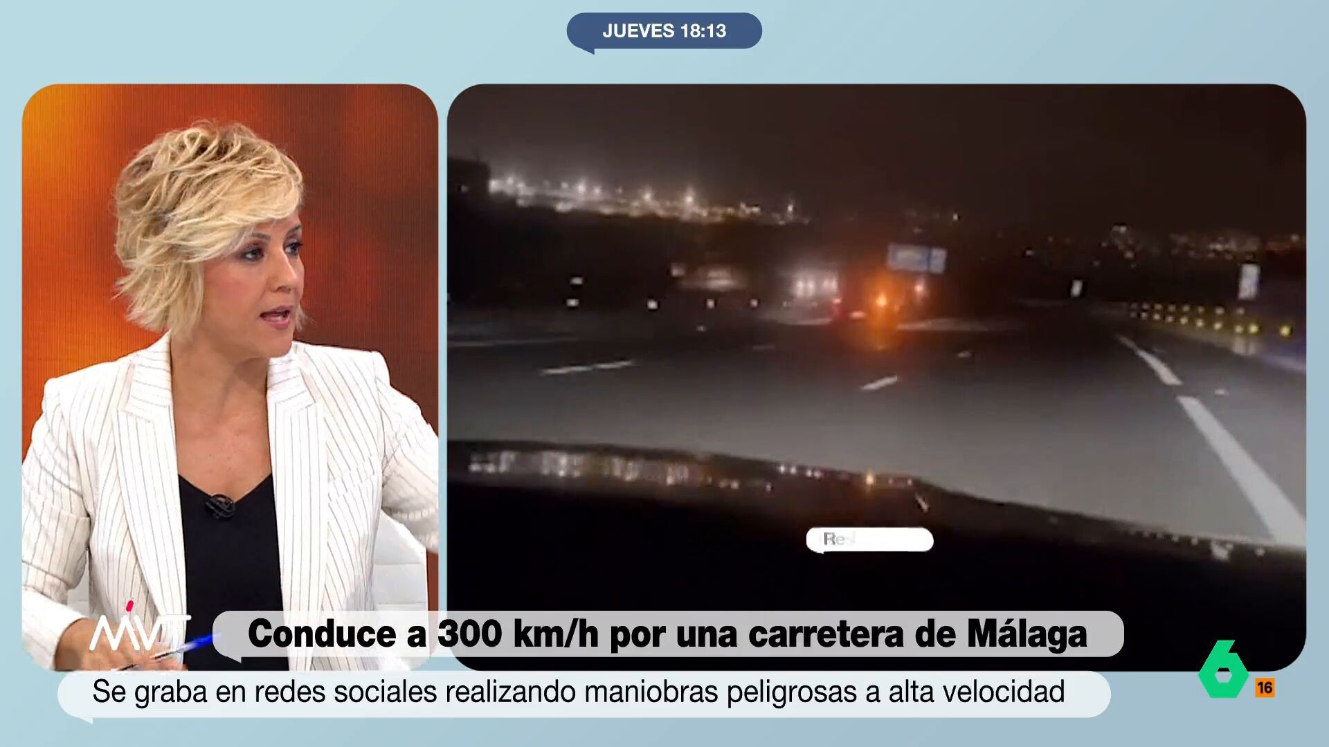 Septiembre 2024 (19-09-24) El enfado de Cristina Pardo con los imprudentes en la carretera: 