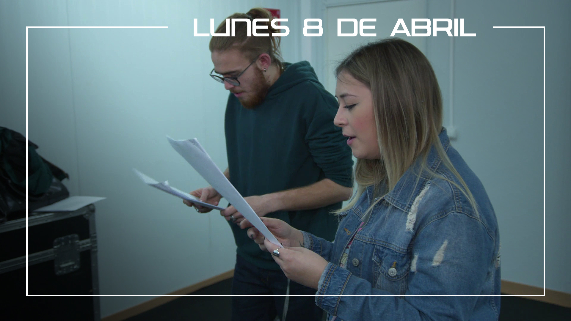 Lunes 8 de abril Andrés Martín y María Espinosa ensayan la canción 'La Plata' de Juanes