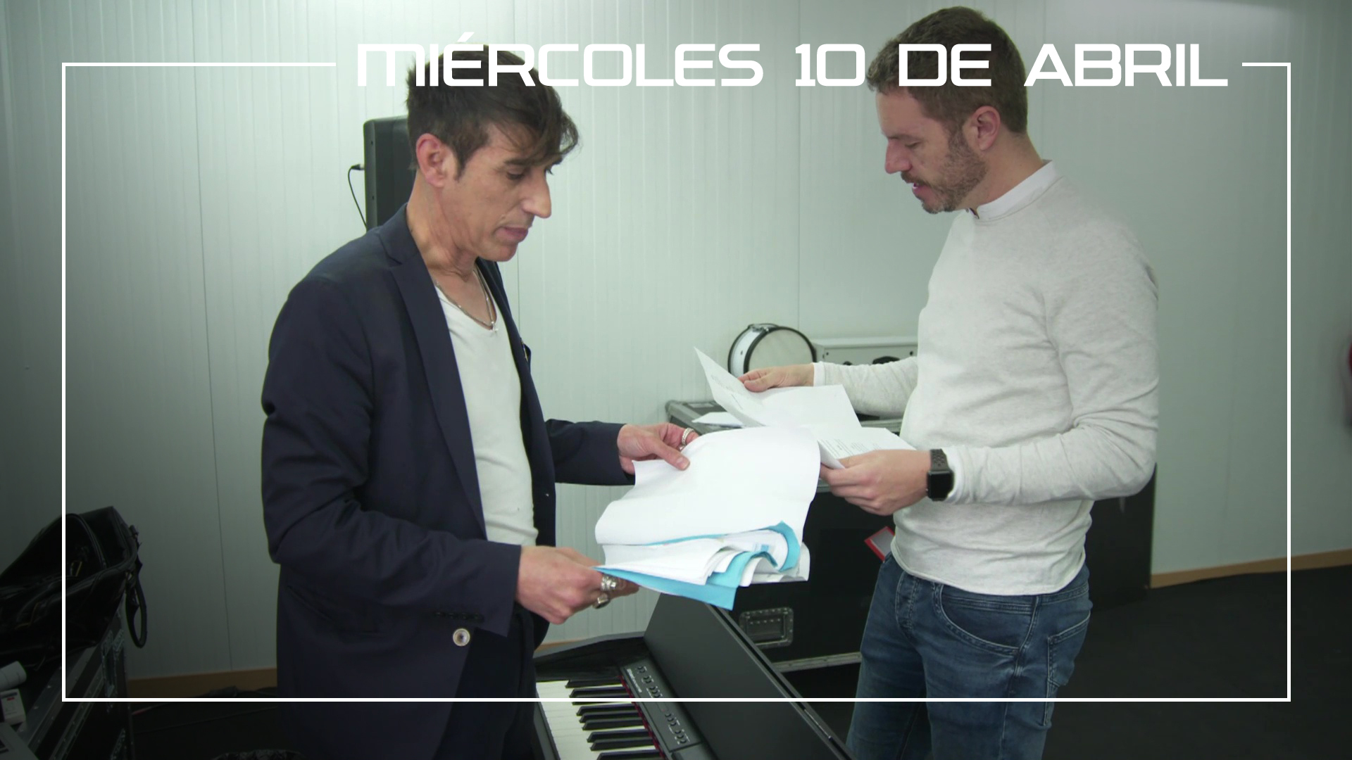 Miércoles 10 de abril Ángel Cortés ensaya con su vocal coach las canciones de La Final de 'La Voz'