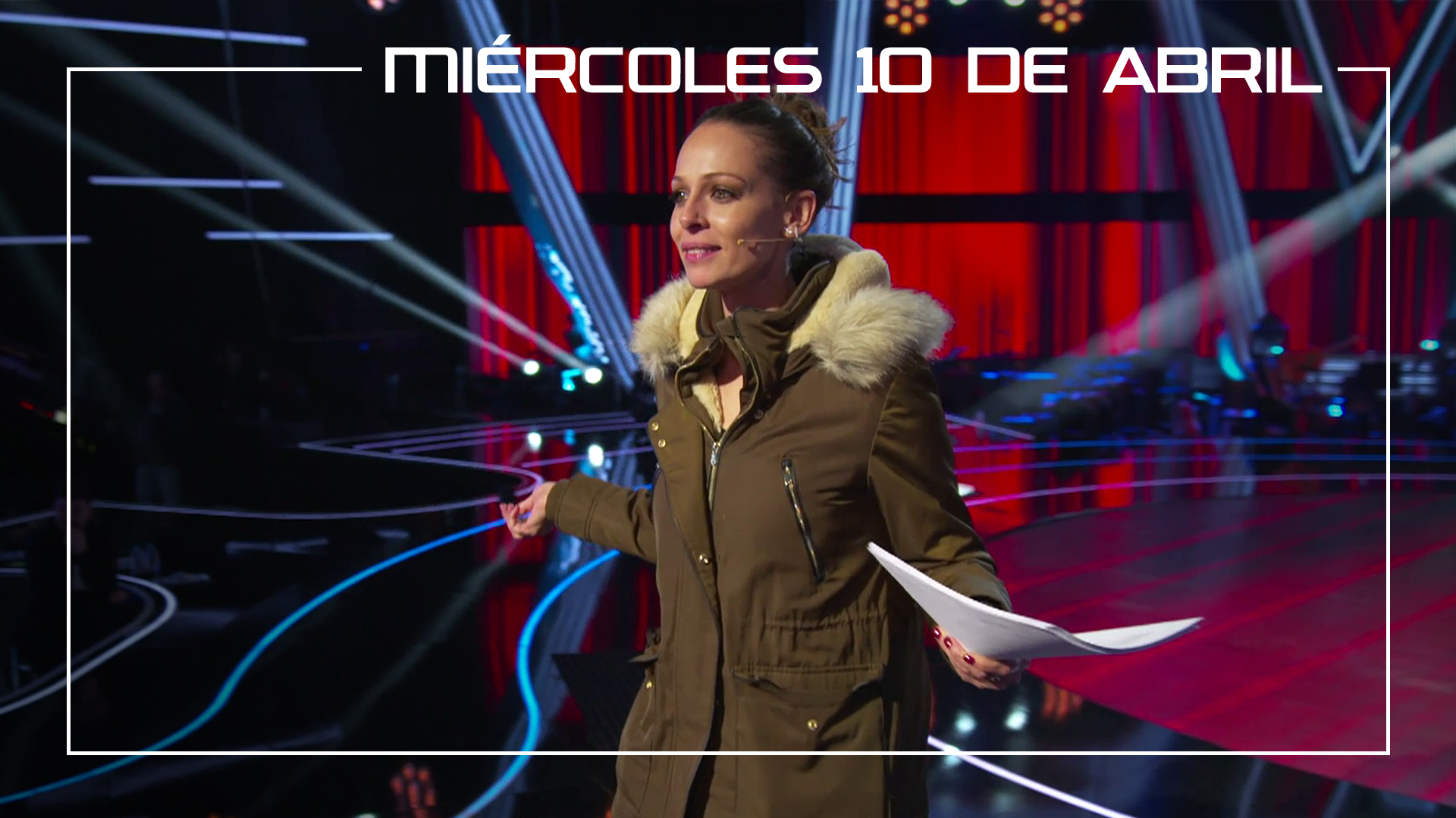 Miércoles 10 de abril Eva González se prepara para presentar La Final de 'La Voz'