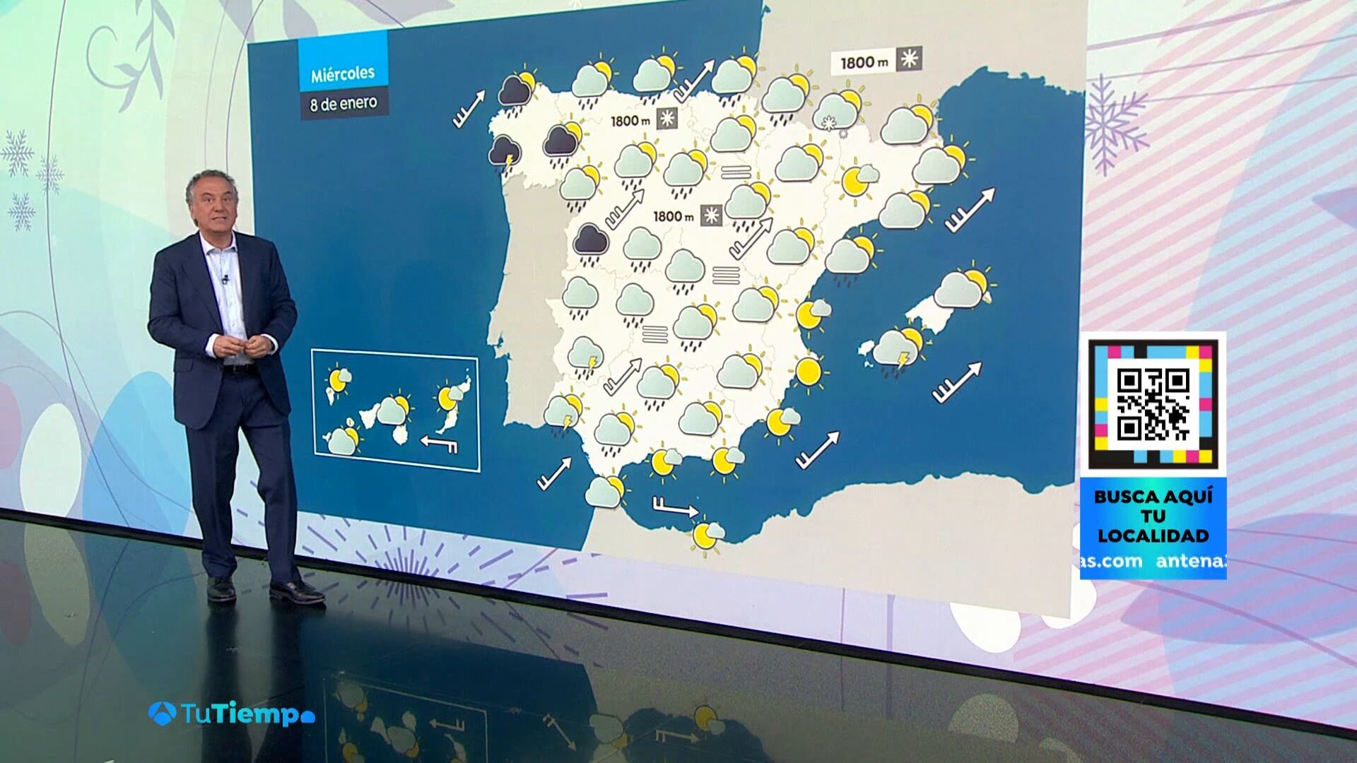 Enero 2025 (07-01-25) Ligero aumento de temperaturas y precipitaciones en el cuadrante noroeste